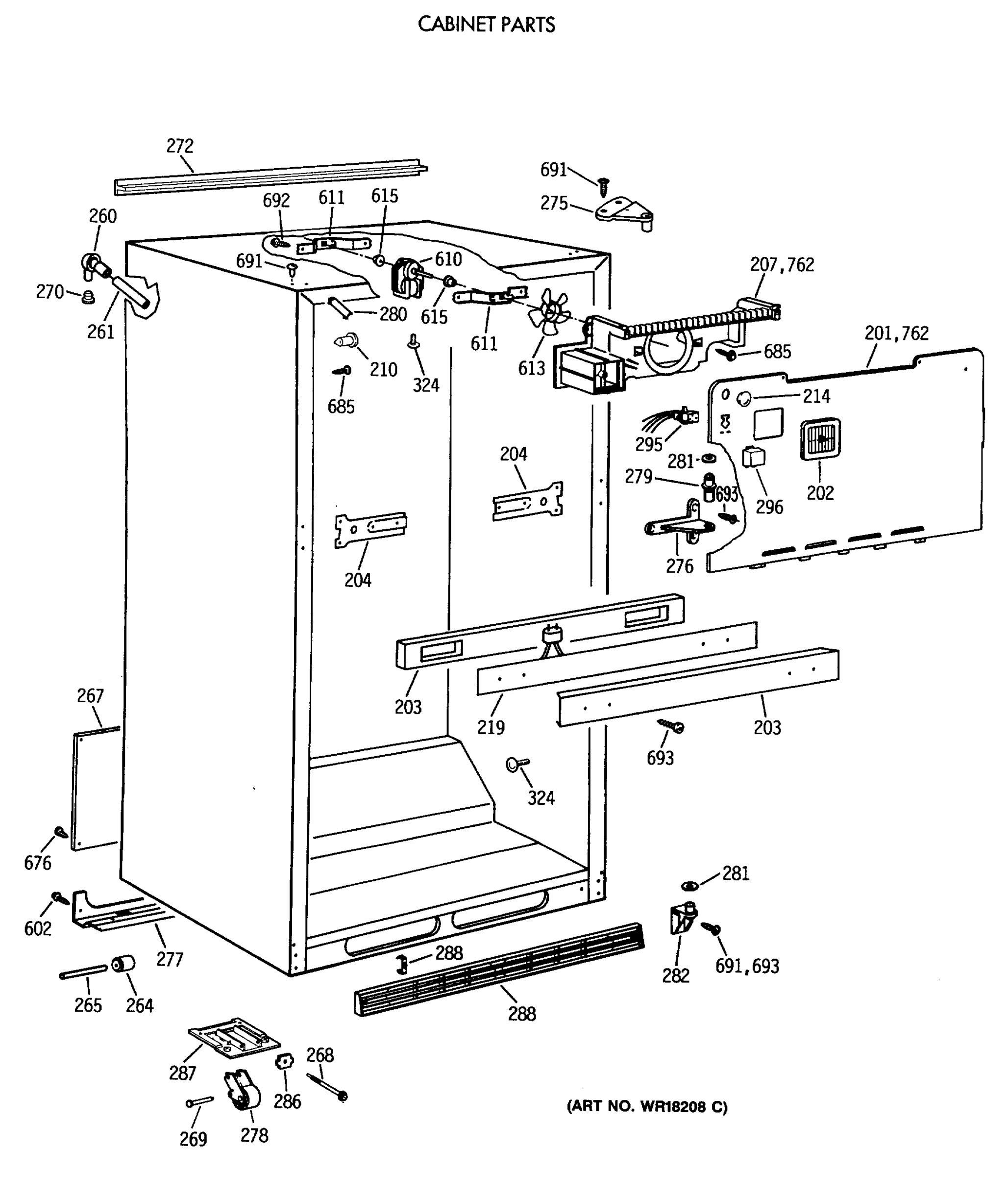 CABINET PARTS