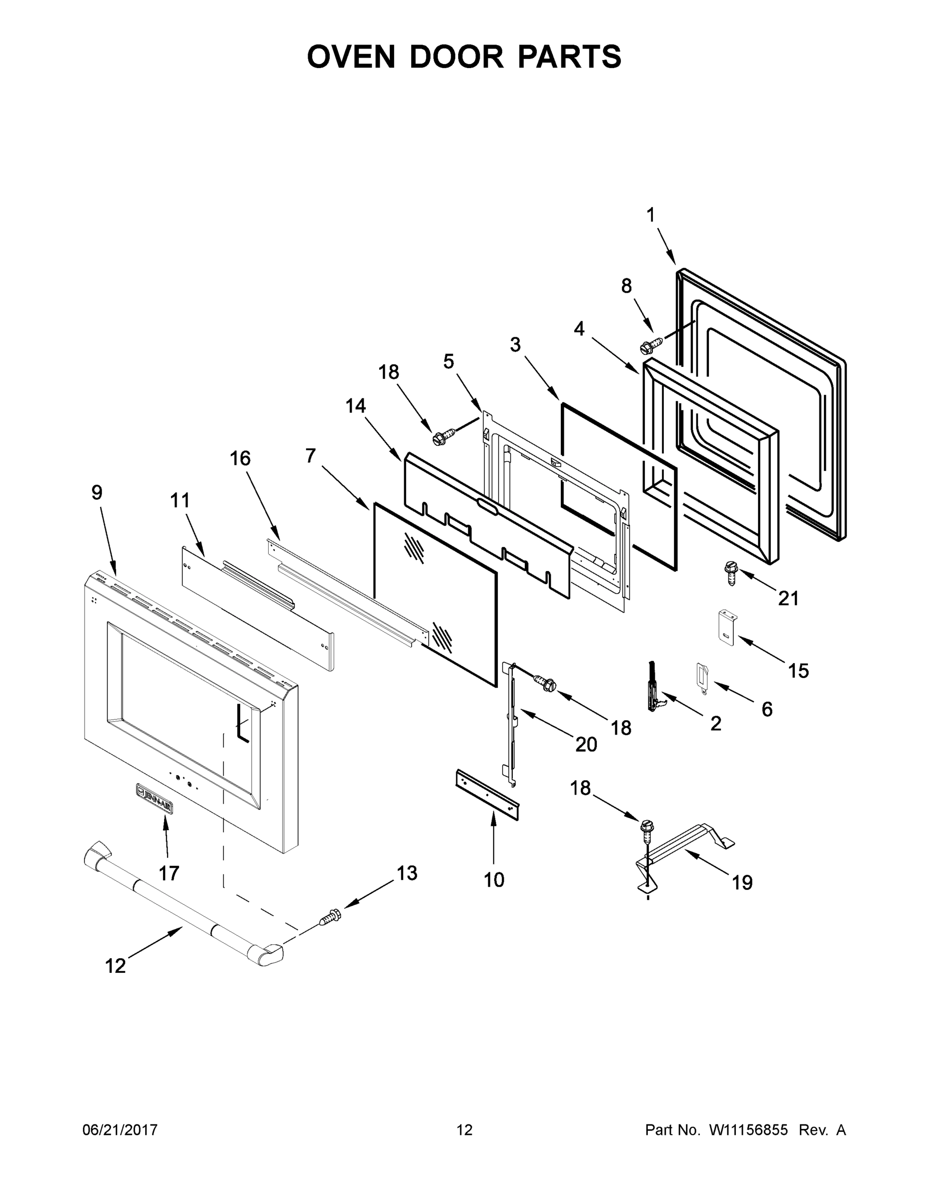 07 - OVEN DOOR PARTS