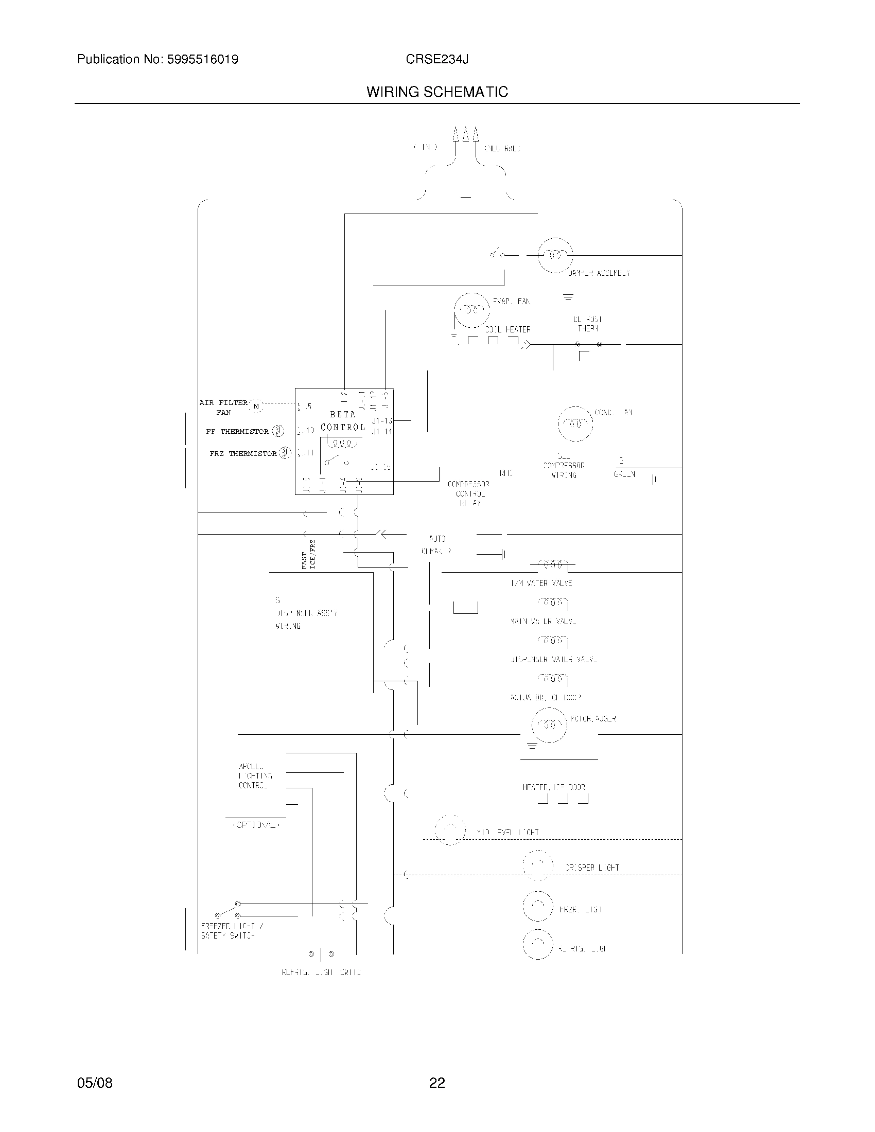 22 - WIRING SCHEMATIC