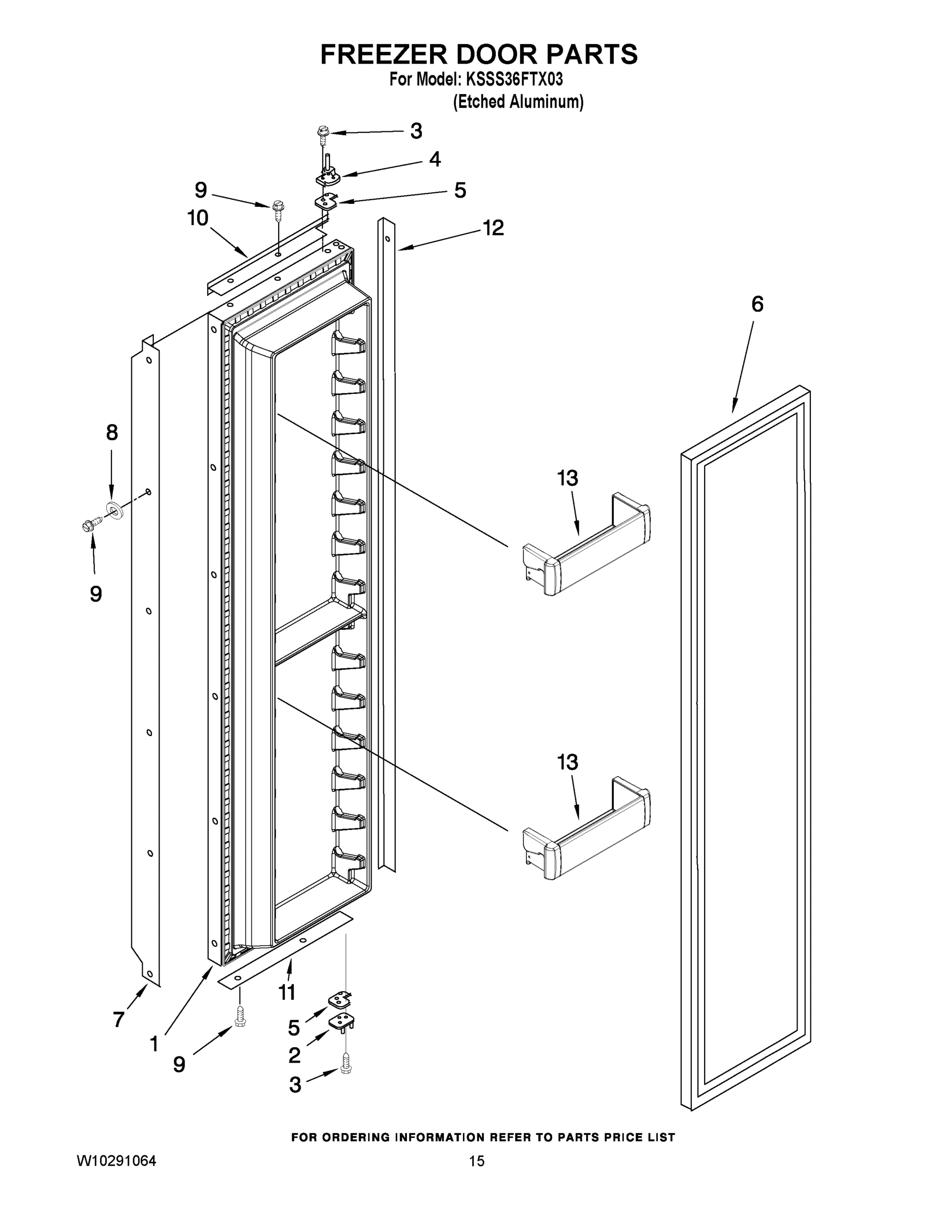 10 - FREEZER DOOR PARTS