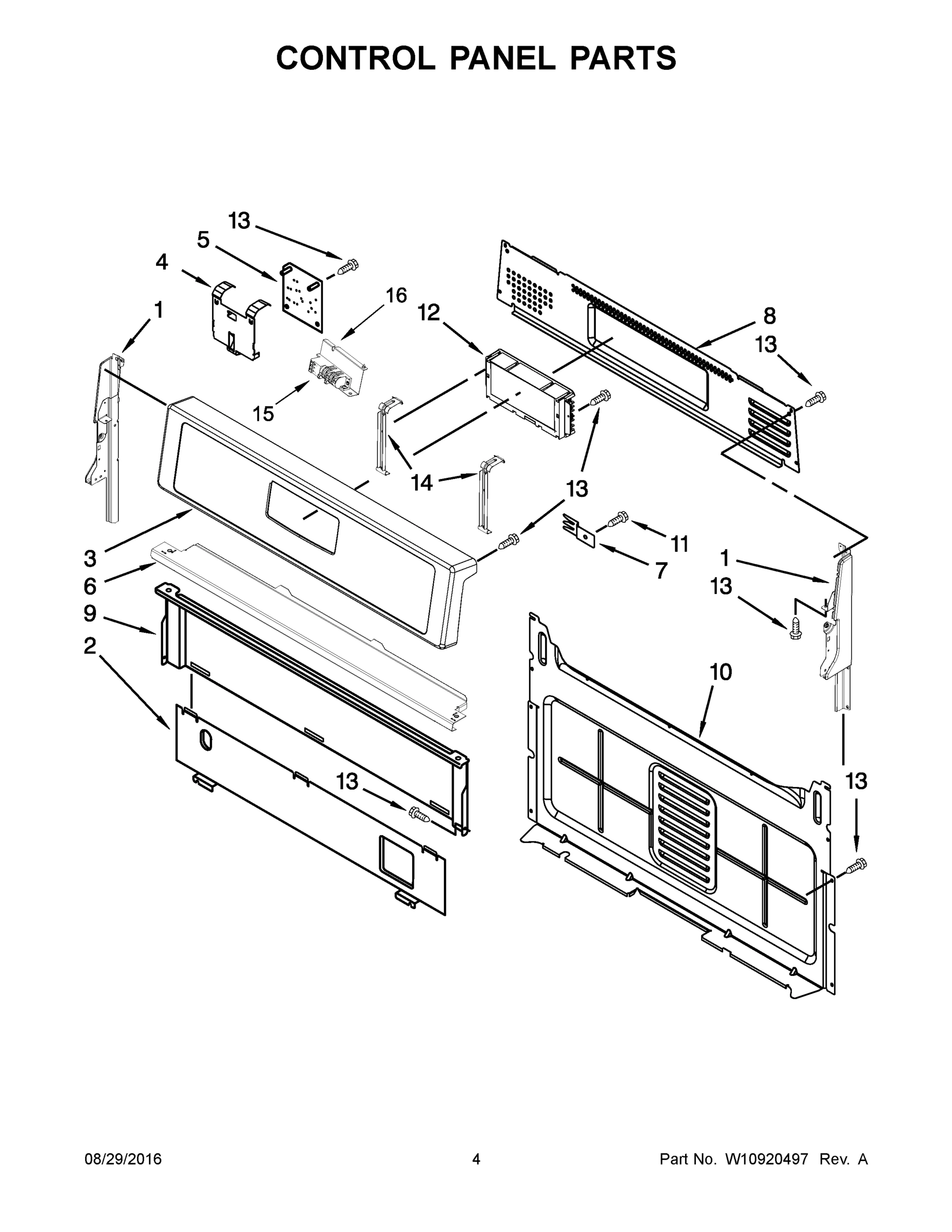 03 - CONTROL PANEL PARTS