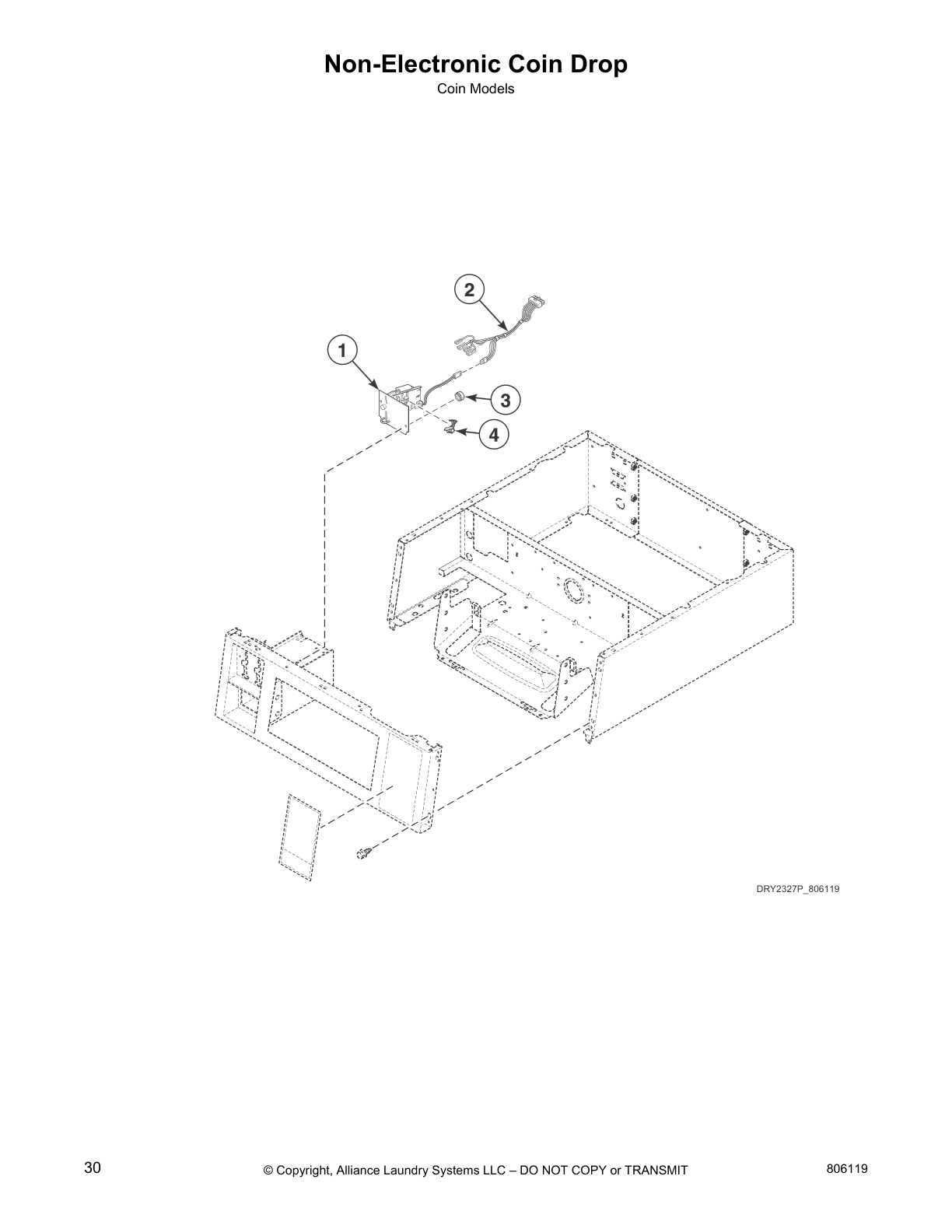 Non-Electronic Coin Drop
