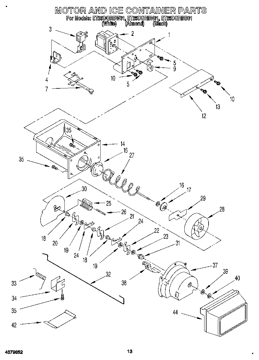 08 - MOTOR AND ICE CONTAINER