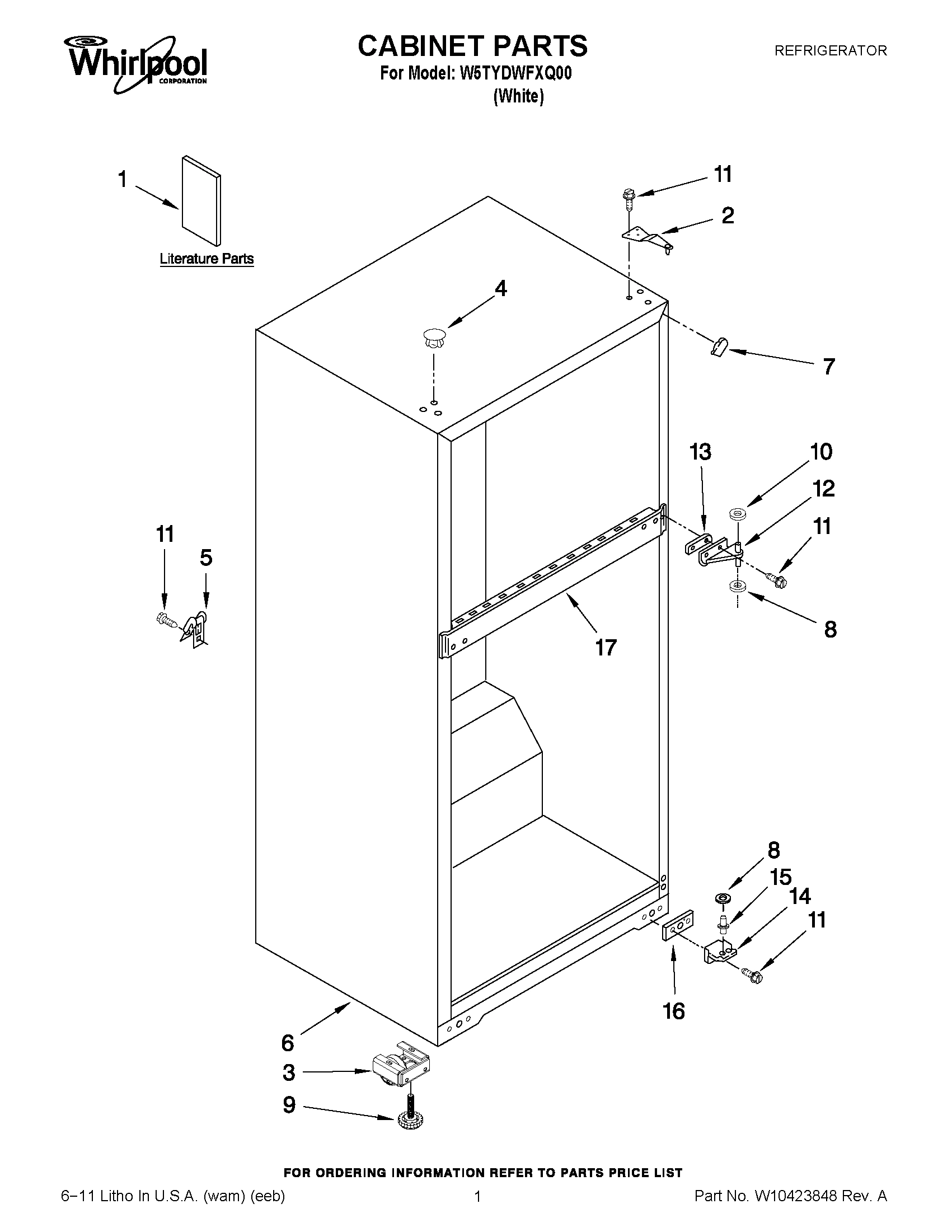 01 - CABINET PARTS