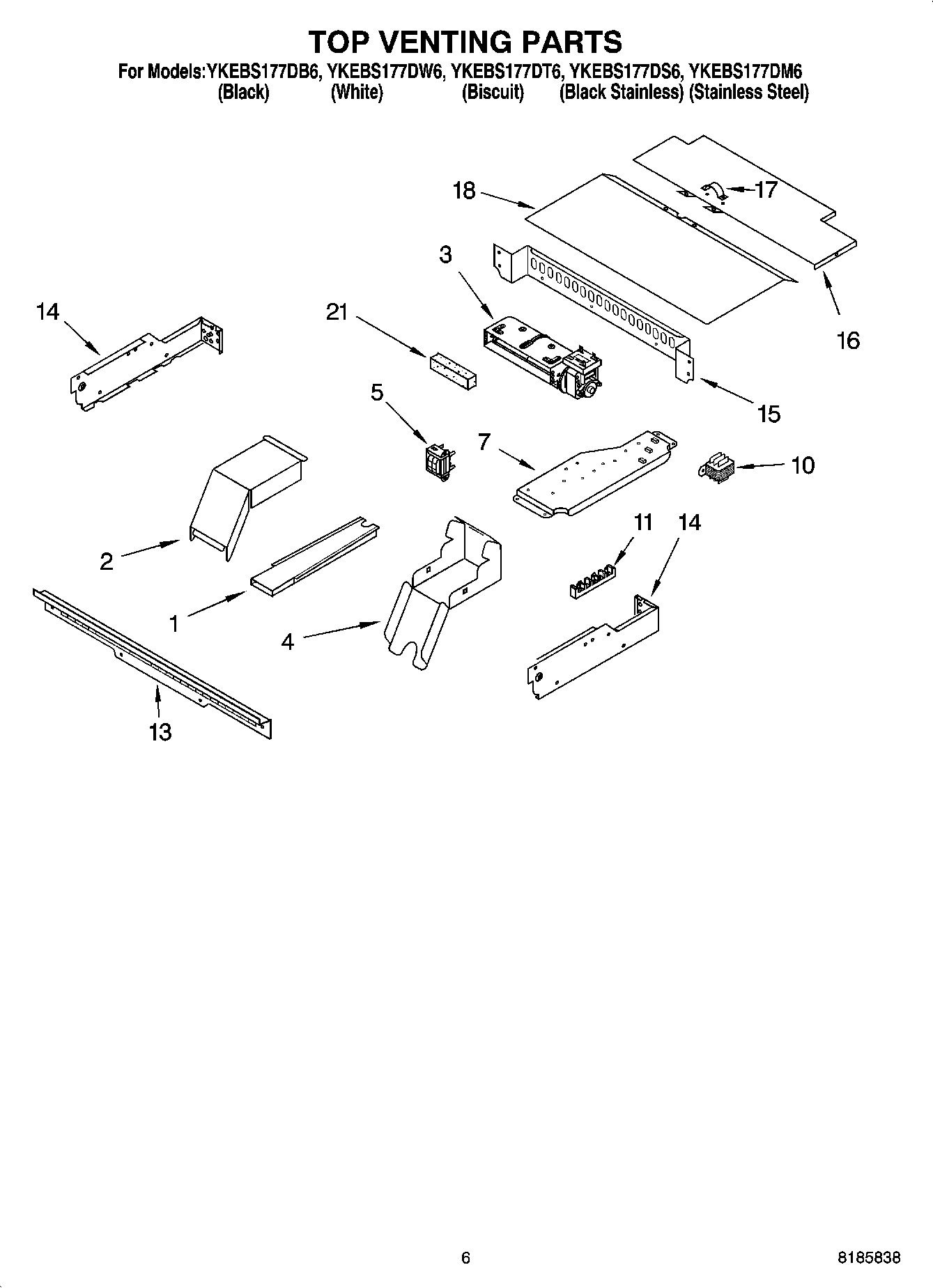 05 - TOP VENTING PARTS, MISCELLANEOUS PARTS