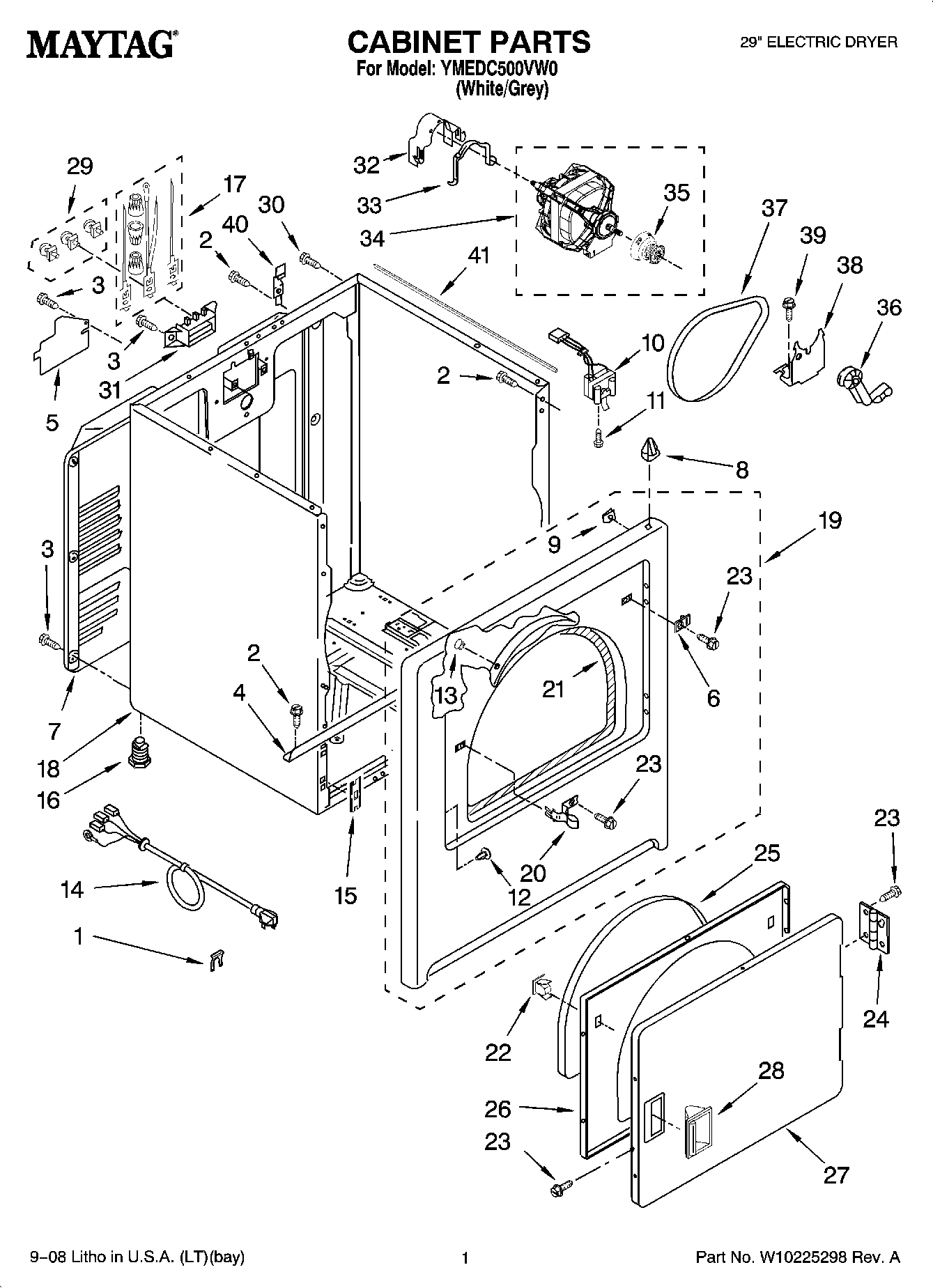 01 - CABINET PARTS