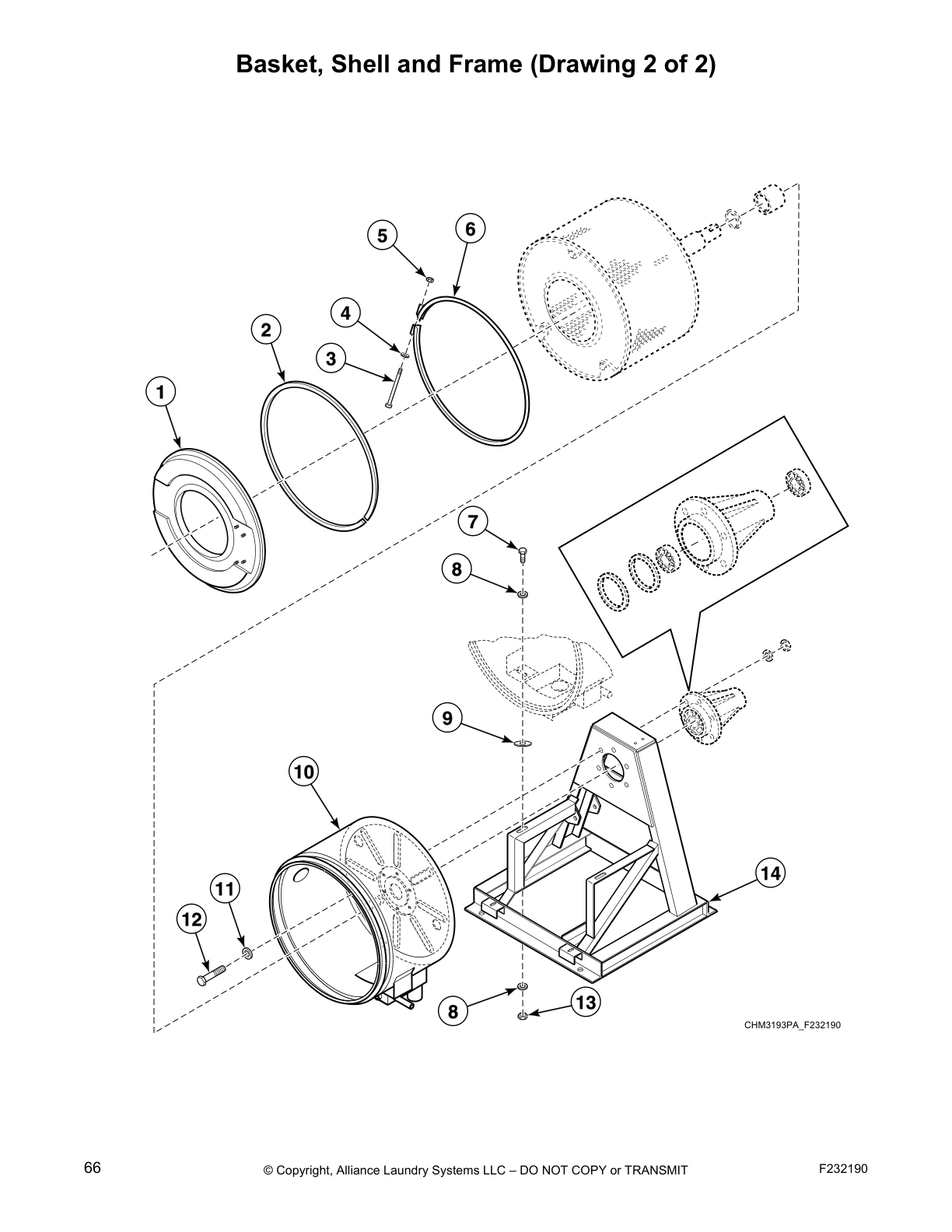 Basket, Shell and Frame (Drawing 2 of 2)