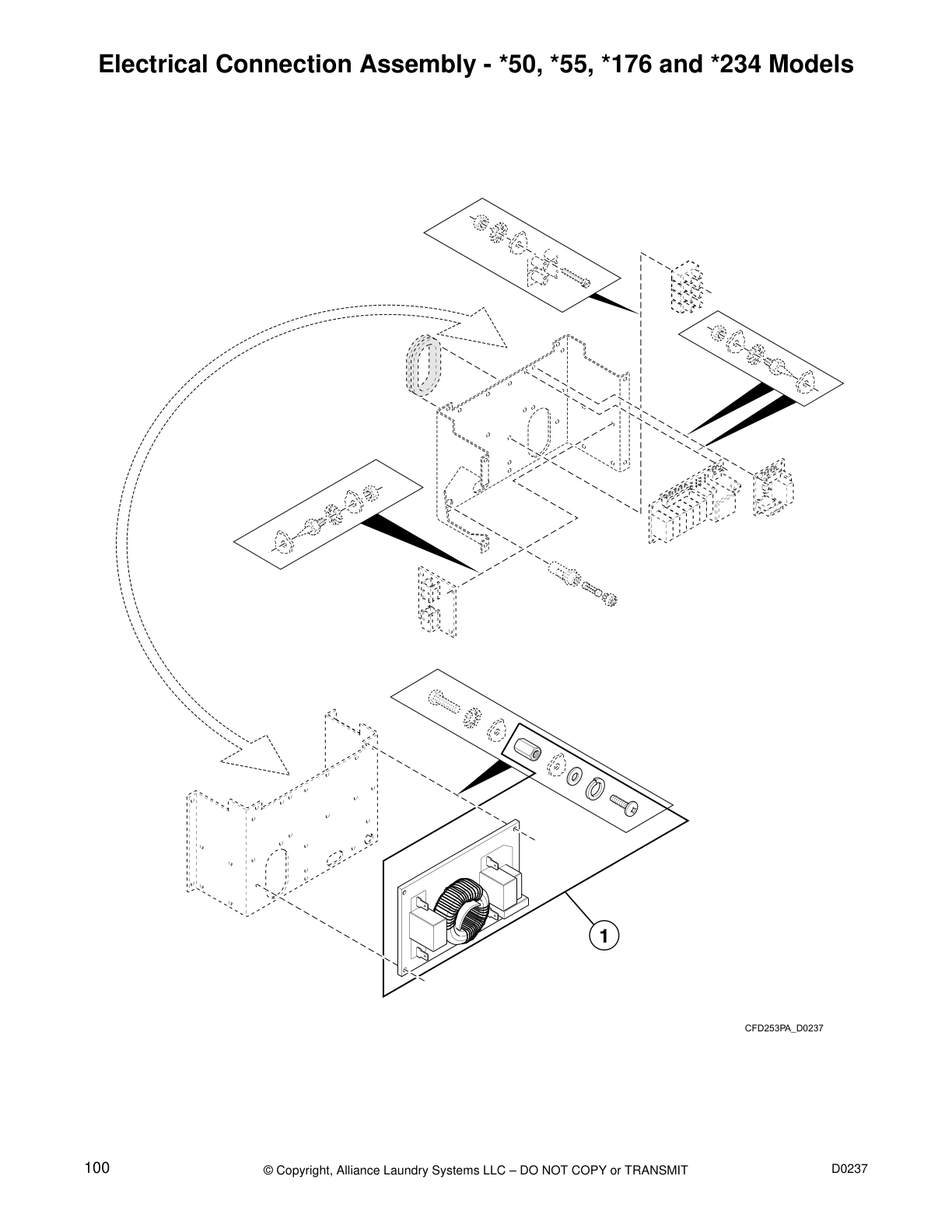 Electrical Connection Assembly - *50, *55, *176 and *234 Models