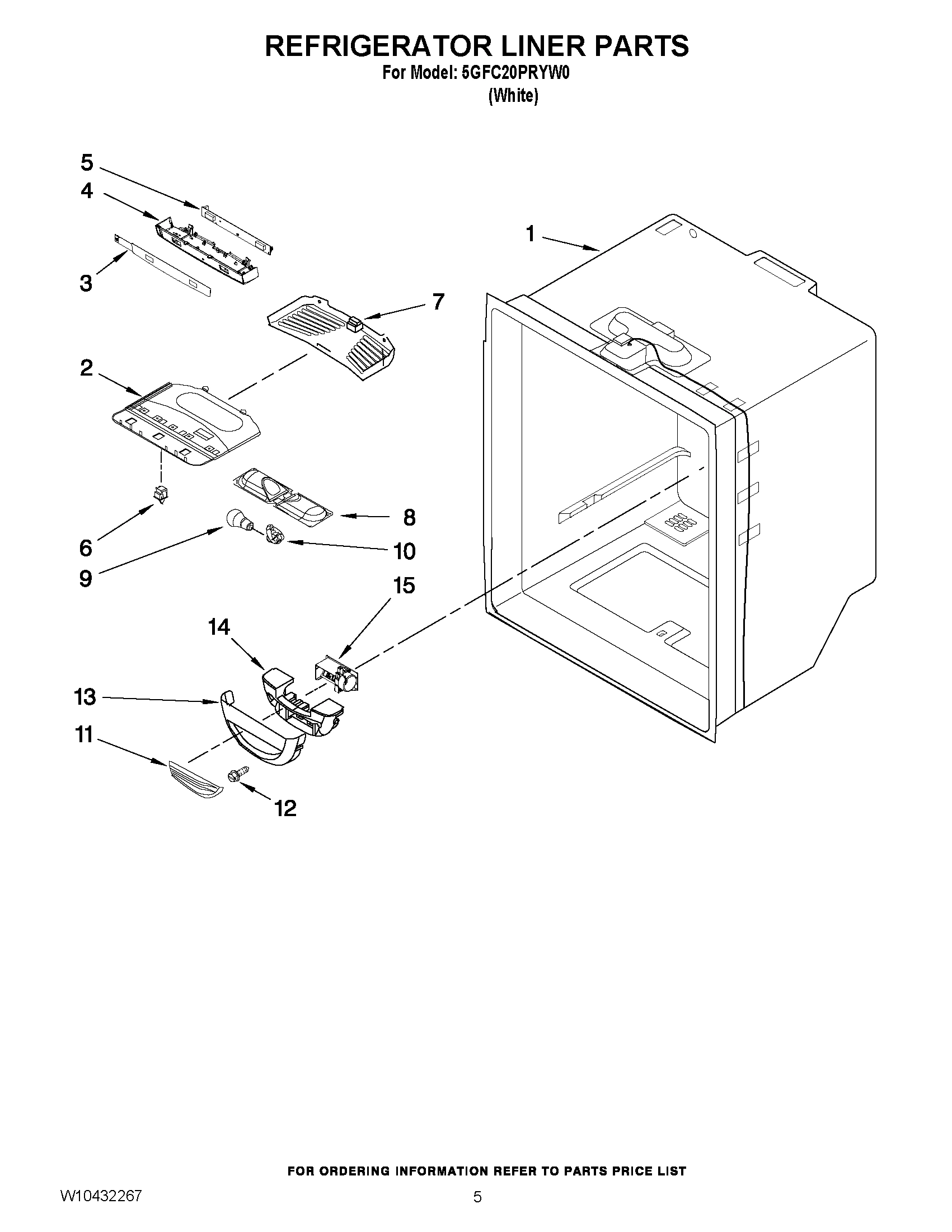 03 - REFRIGERATOR LINER PARTS