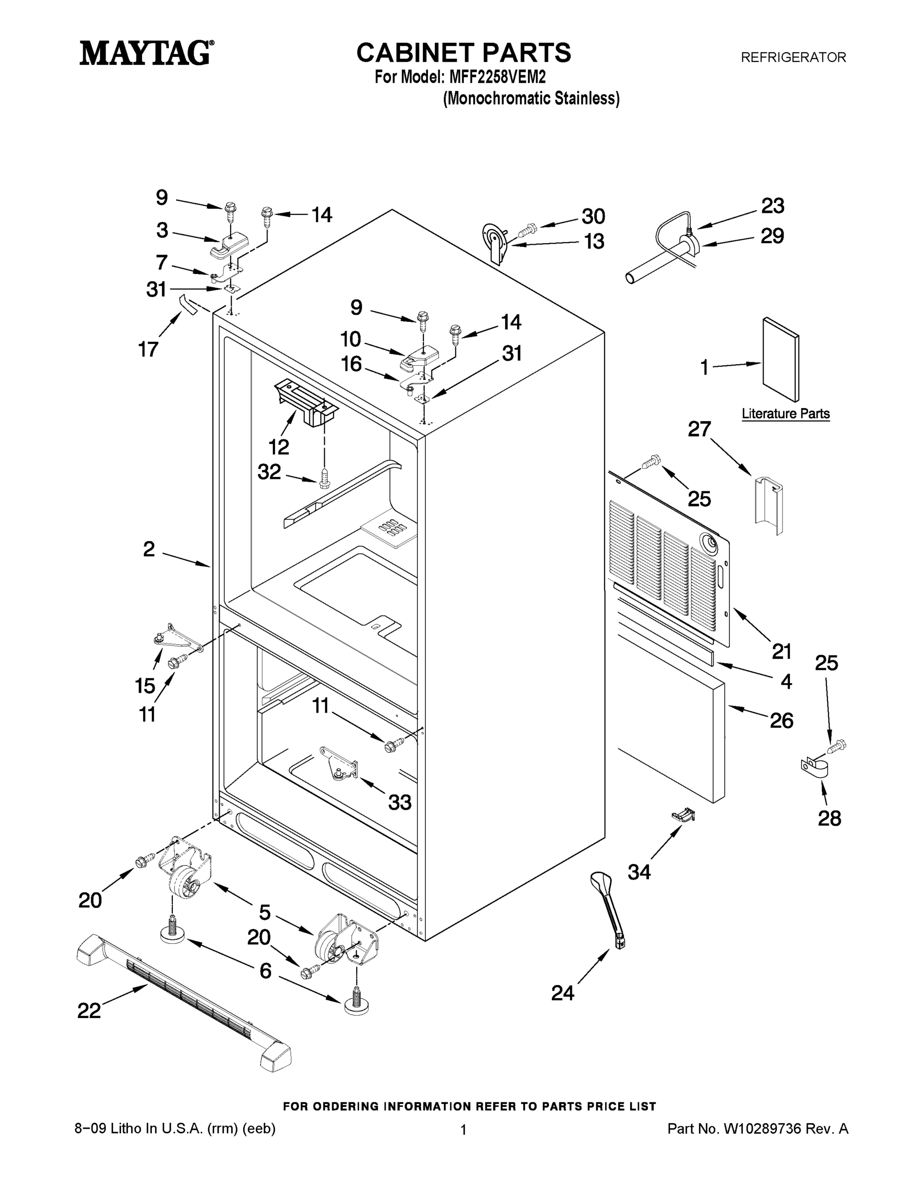 01 - CABINET PARTS