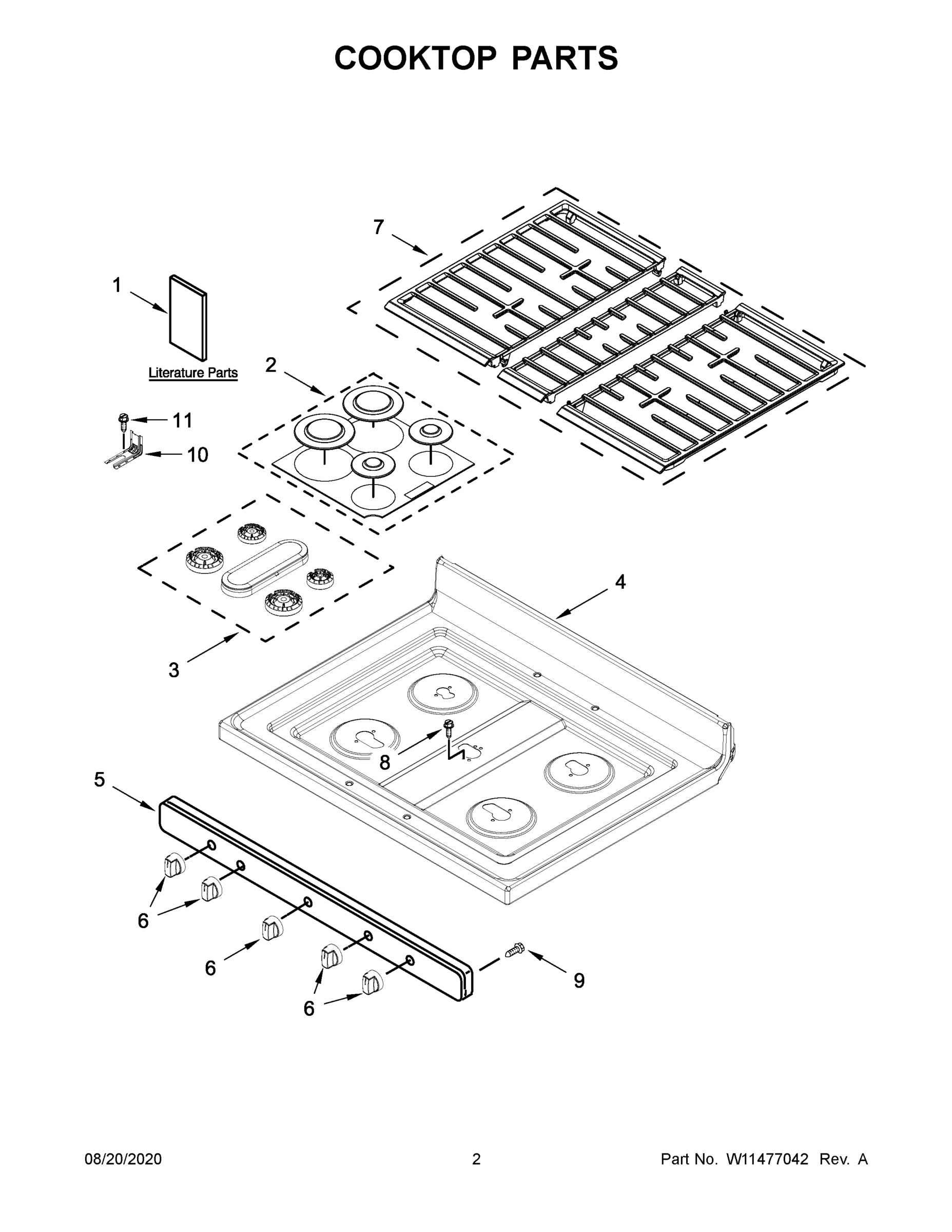 02 - COOKTOP PARTS