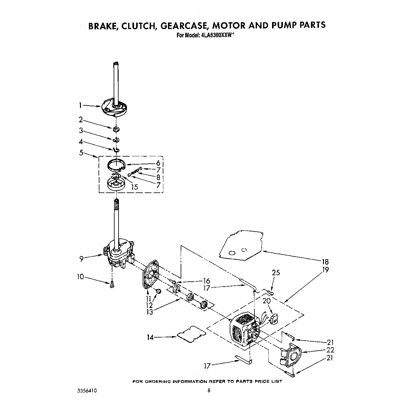 07 - BRAKE, CLUTCH, GEARCASE, MOTOR AND PUMP