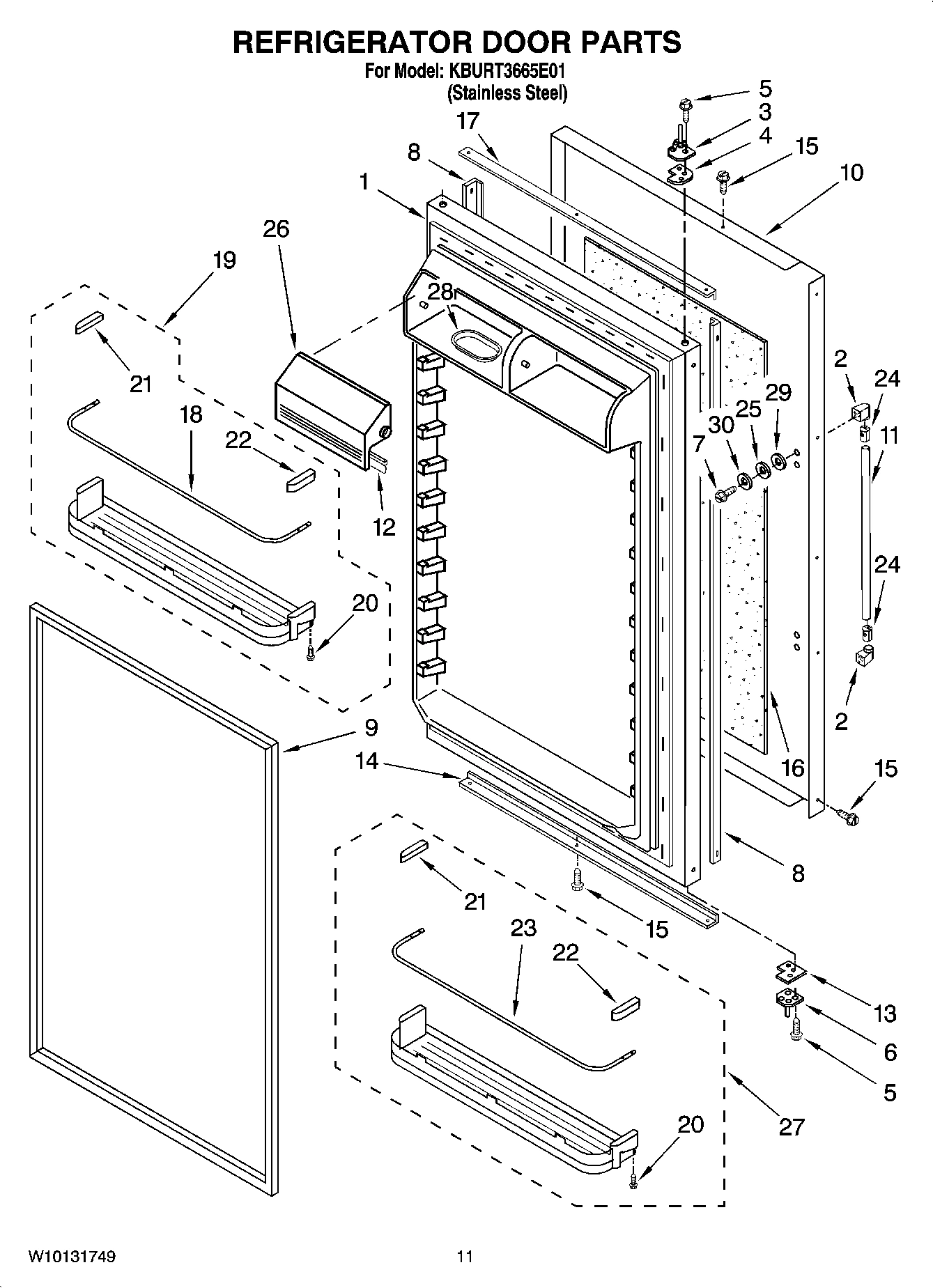 07 - REFRIGERATOR DOOR PARTS