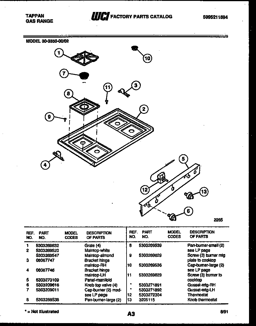 03 - COOKTOP PARTS