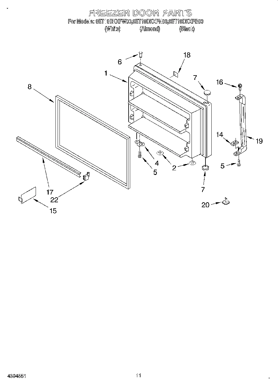06 - FREEZER DOOR, LIT/OPTIONAL