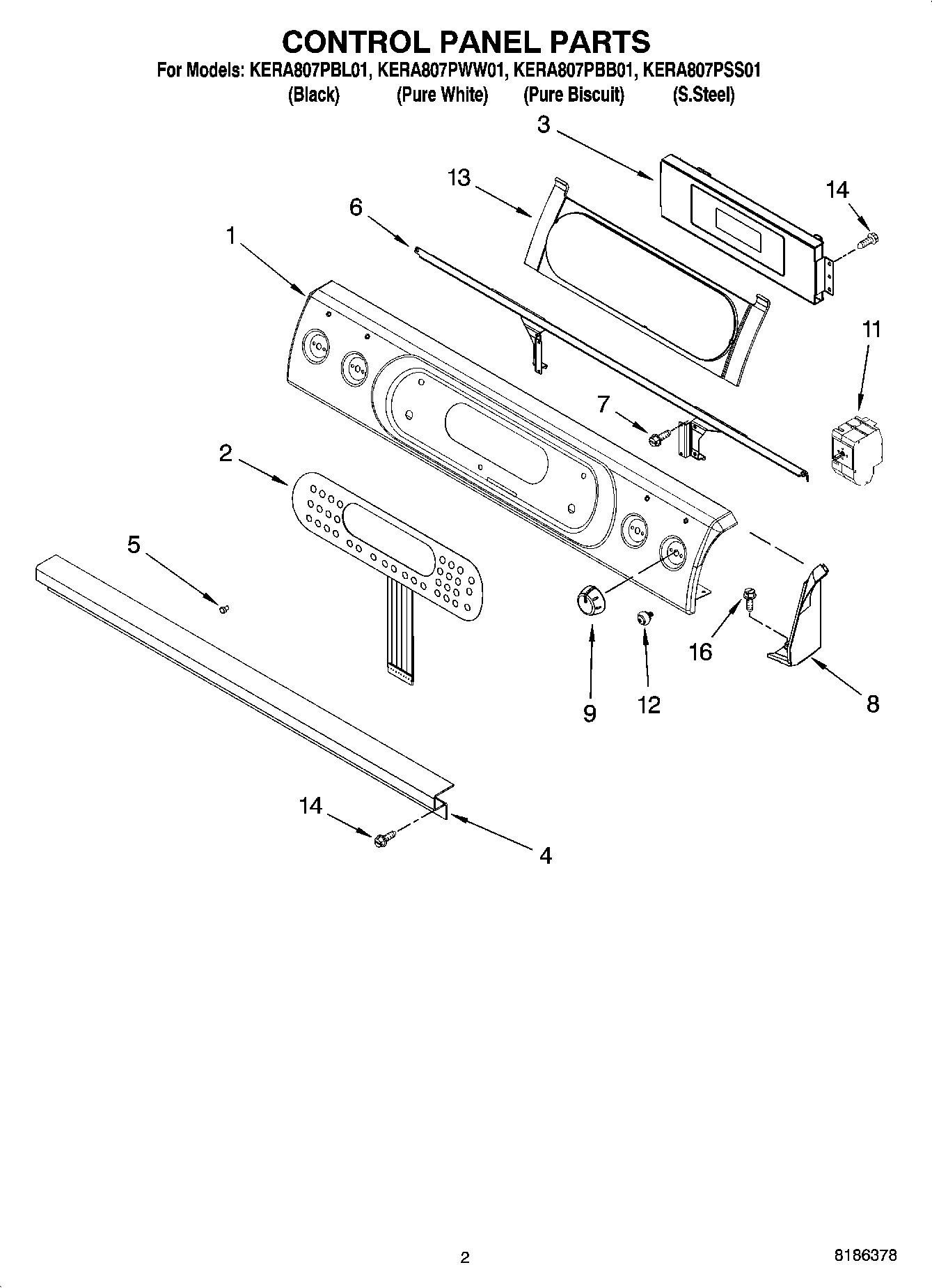 02 - CONTROL PANEL PARTS