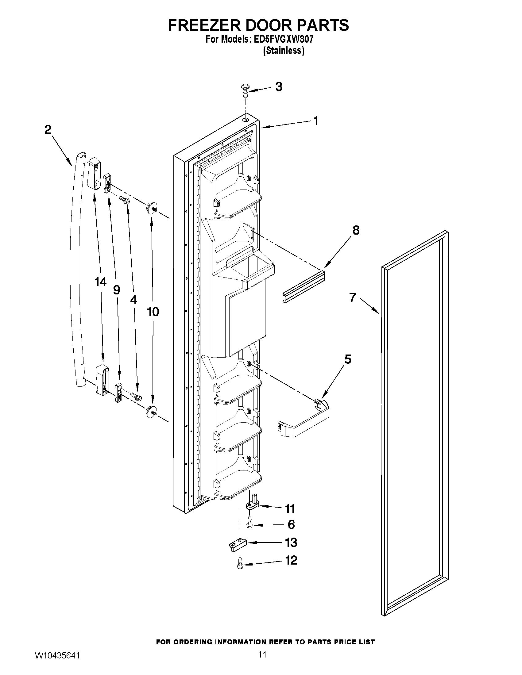07 - FREEZER DOOR PARTS
