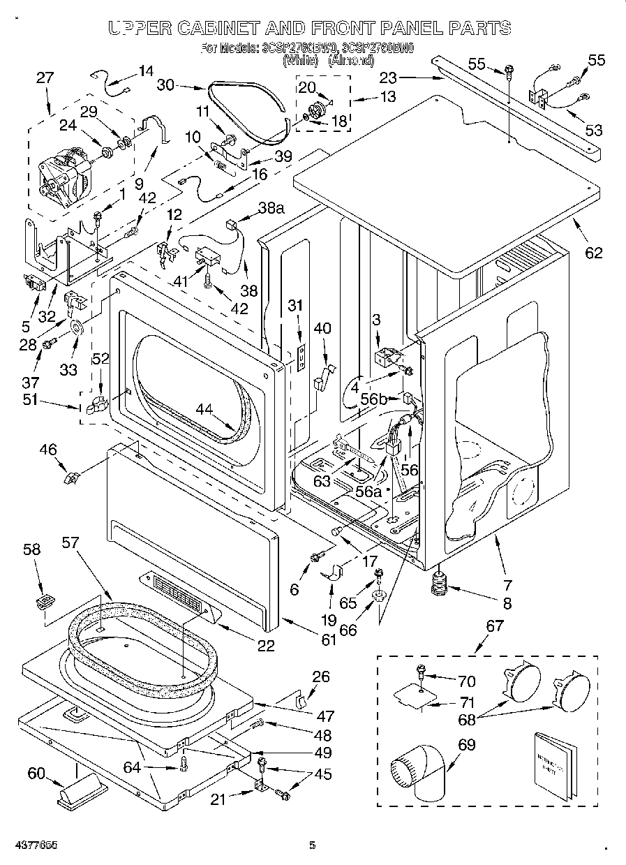 03 - UPPER CABINET AND FRONT PANEL