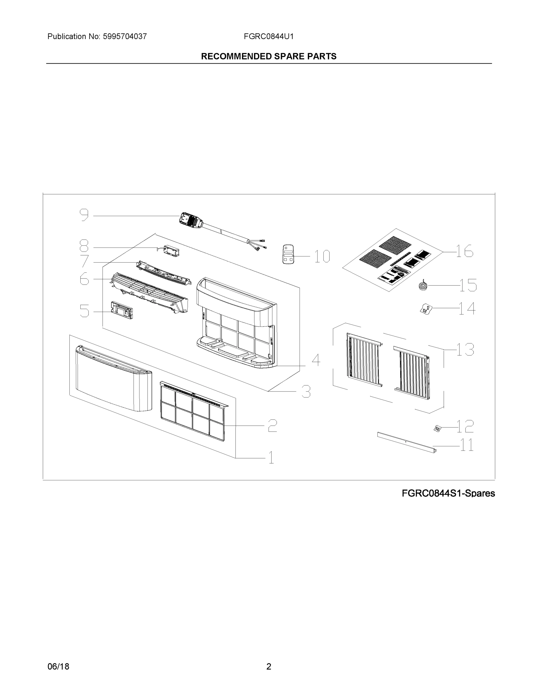 02 - RECOMMENDED SPARE PARTS