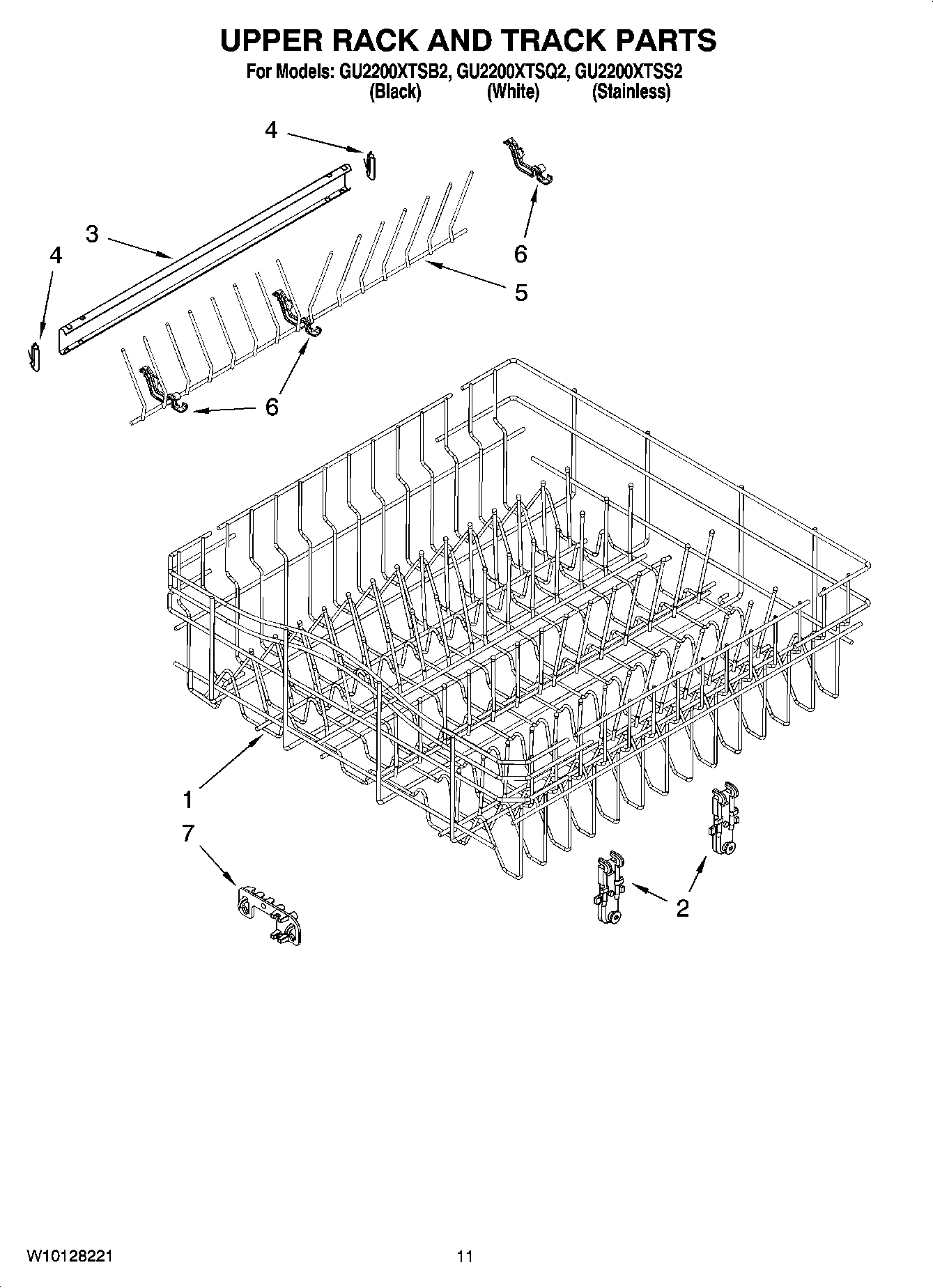09 - UPPER RACK AND TRACK PARTS
