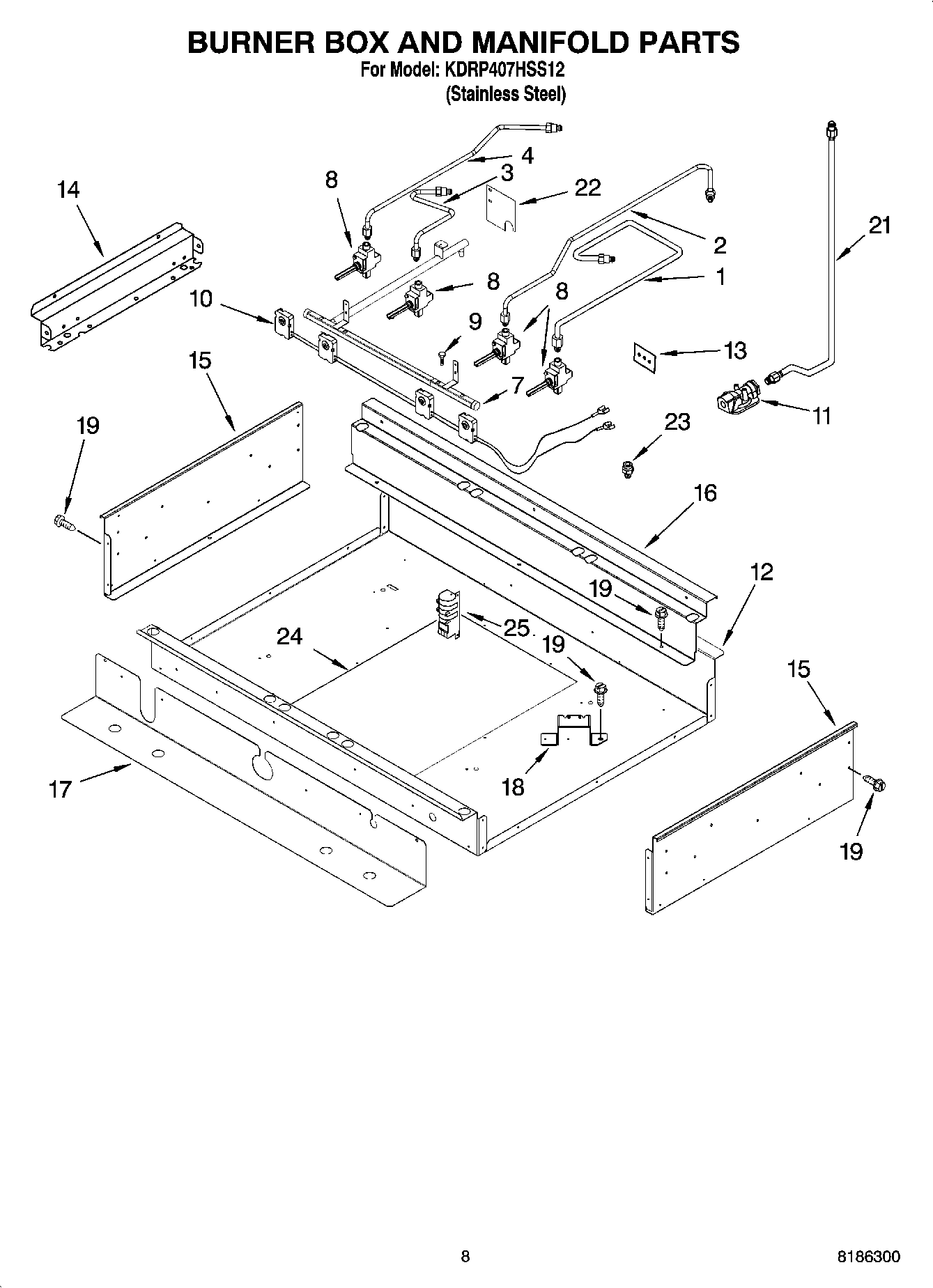 07 - BURNER BOX AND MANIFOLD PARTS