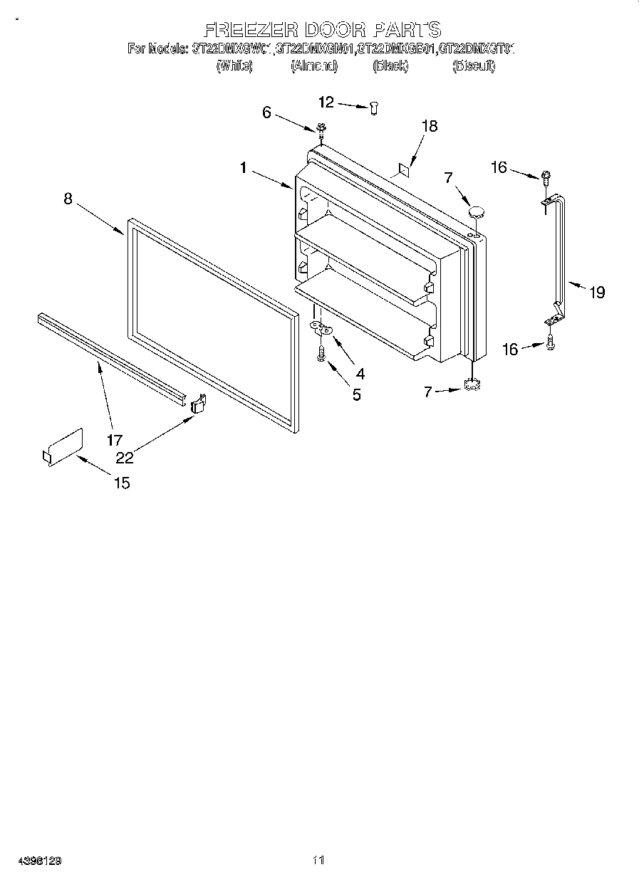 06 - FREEZER DOOR, OPTIONAL