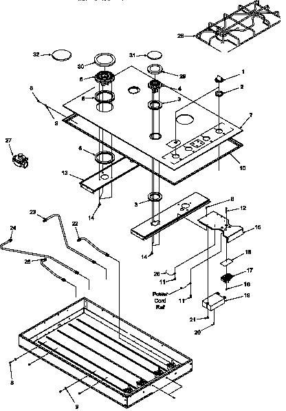 01 - COOKTOP ASSY