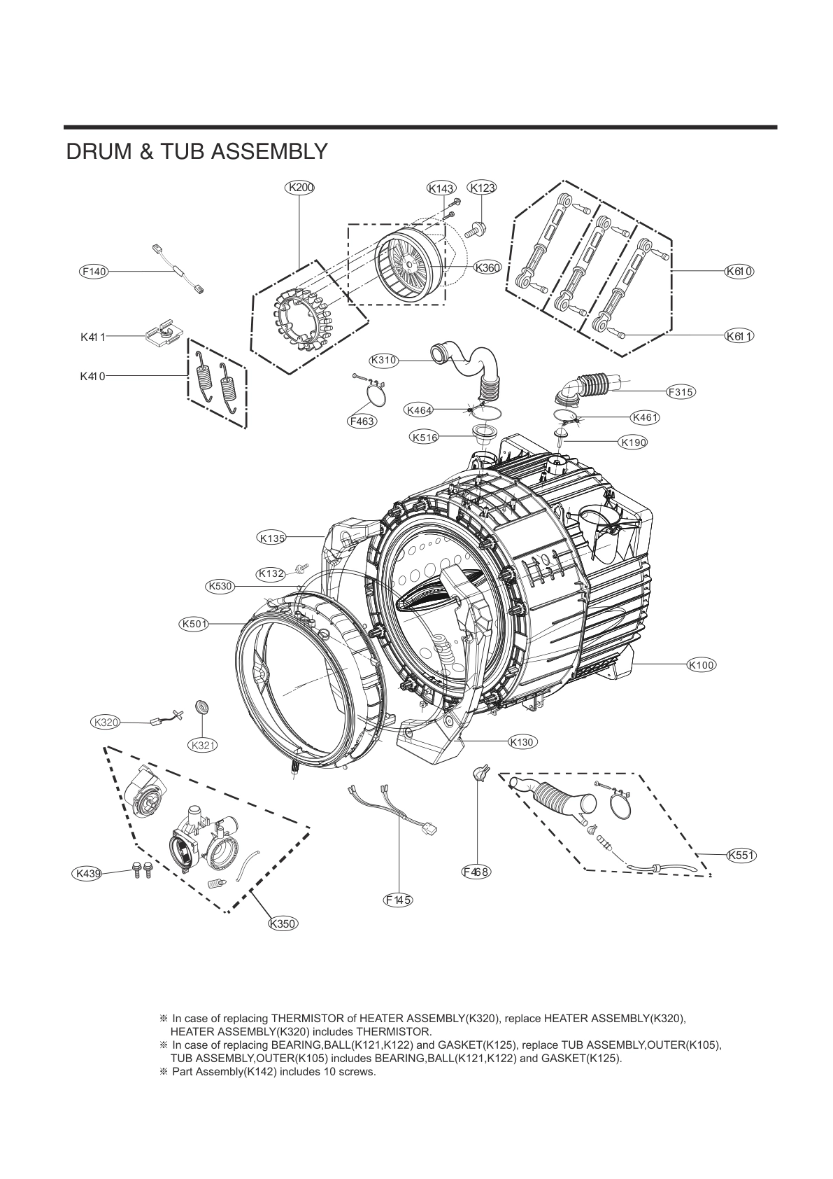 DRUM & TUB ASSEMBLY