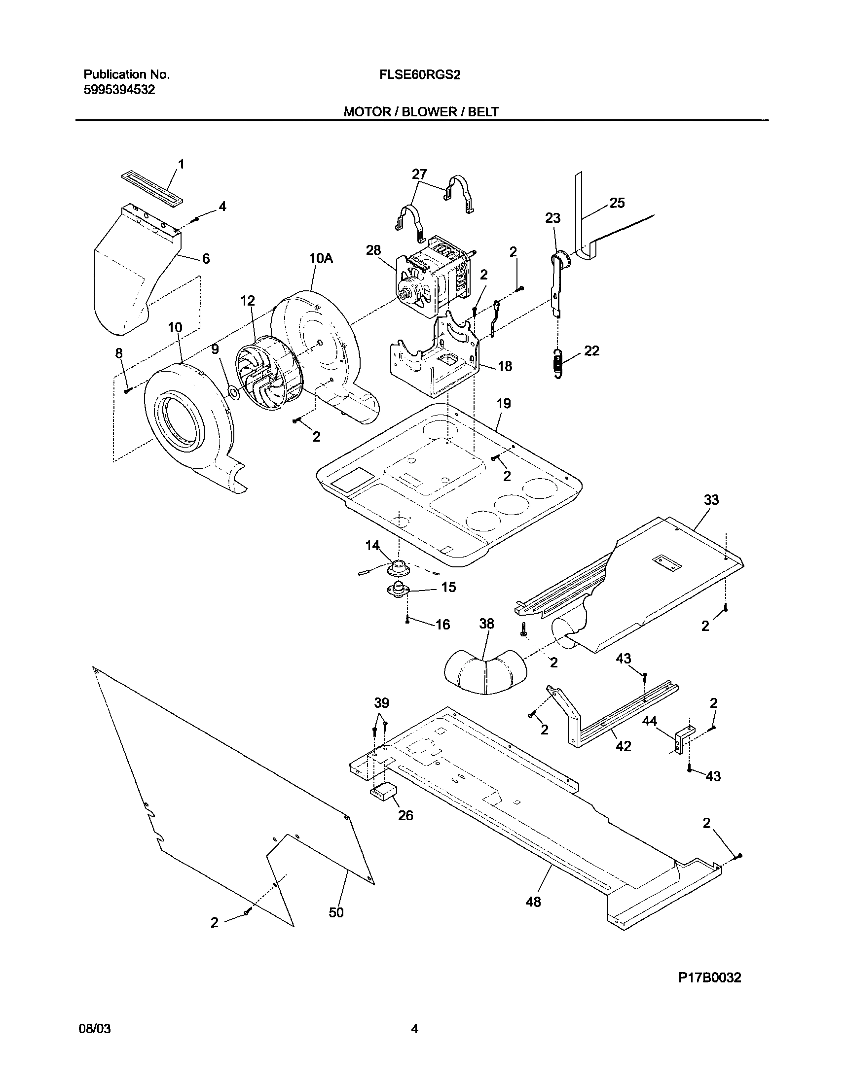 05 - MOTOR/BLOWER/BELT