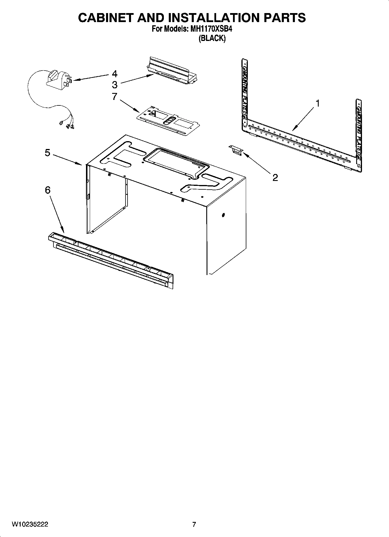 06 - CABINET AND INSTALLATION PARTS
