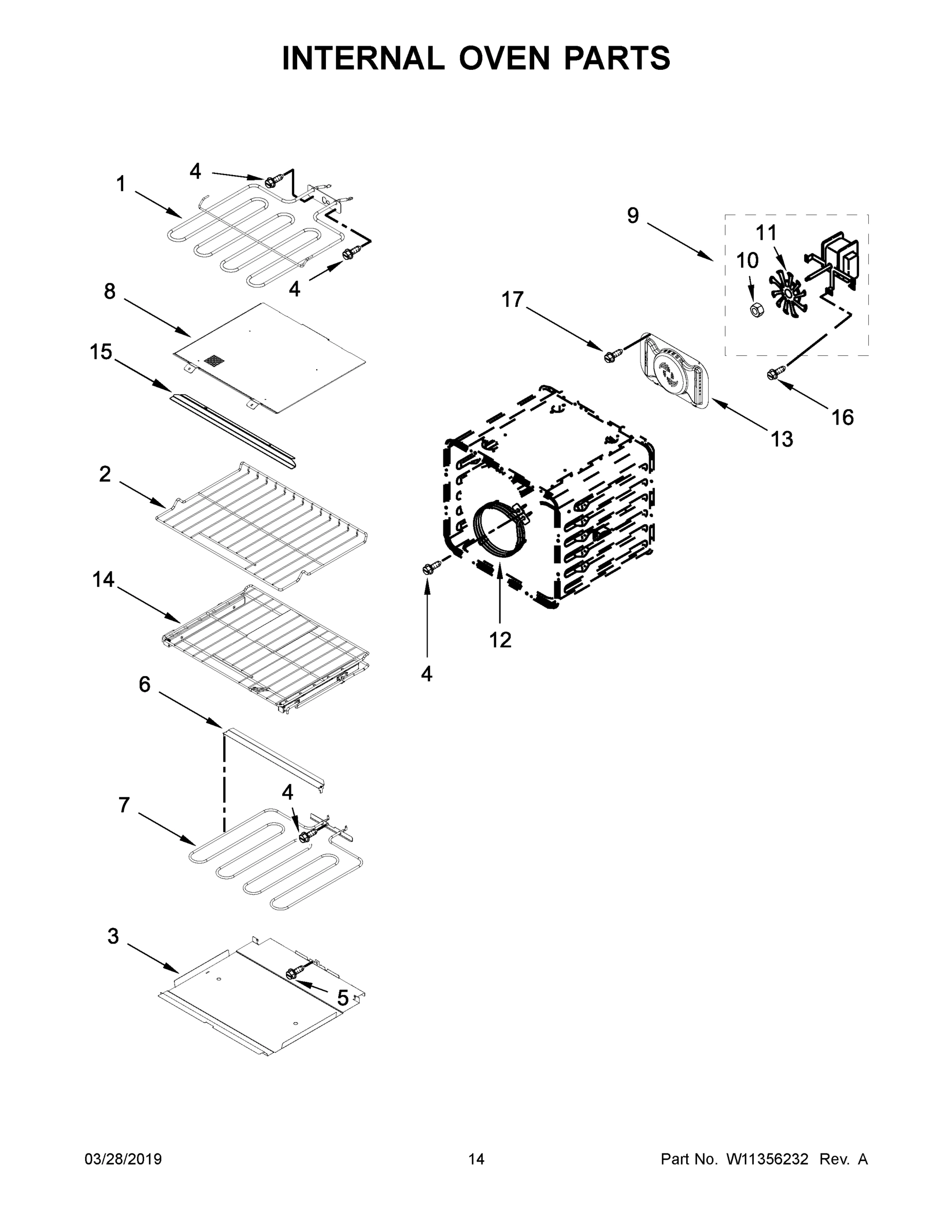 08 - INTERNAL OVEN PARTS