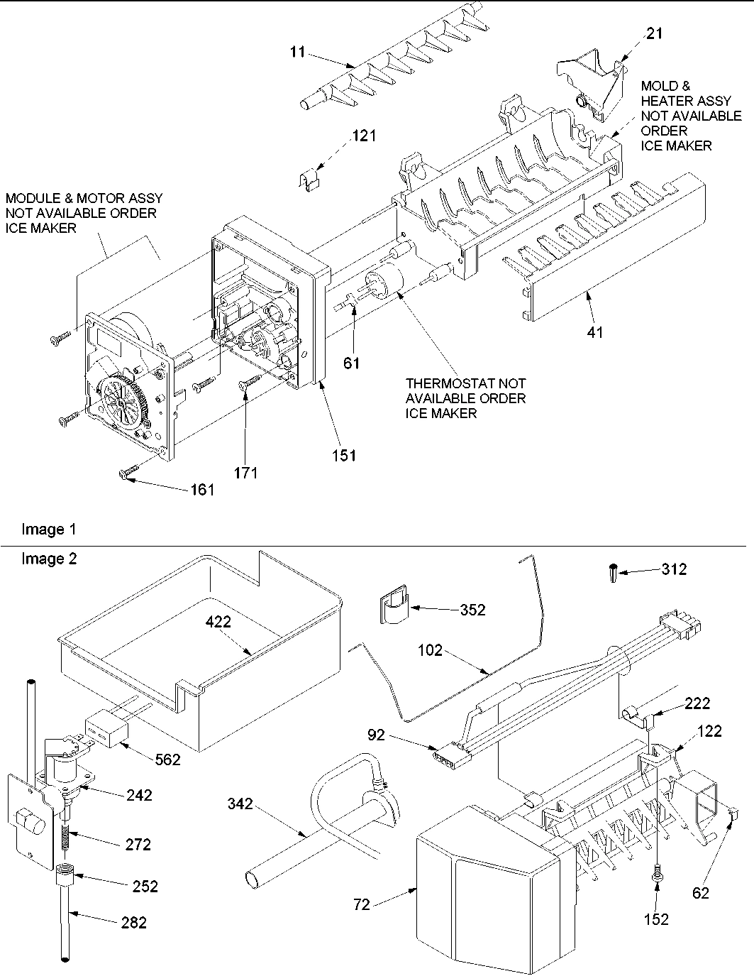 07 - Ice Maker Assy Parts