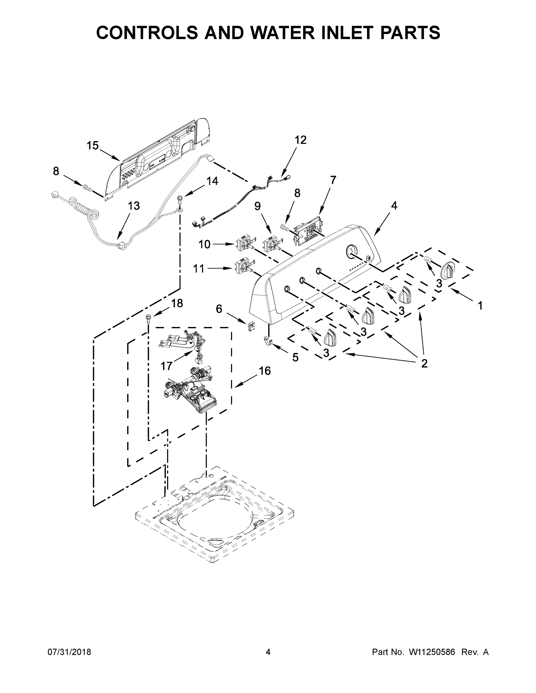 03 - CONTROLS AND WATER INLET PARTS