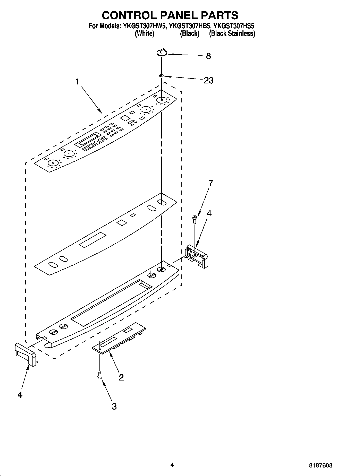 03 - CONTROL PANEL PARTS