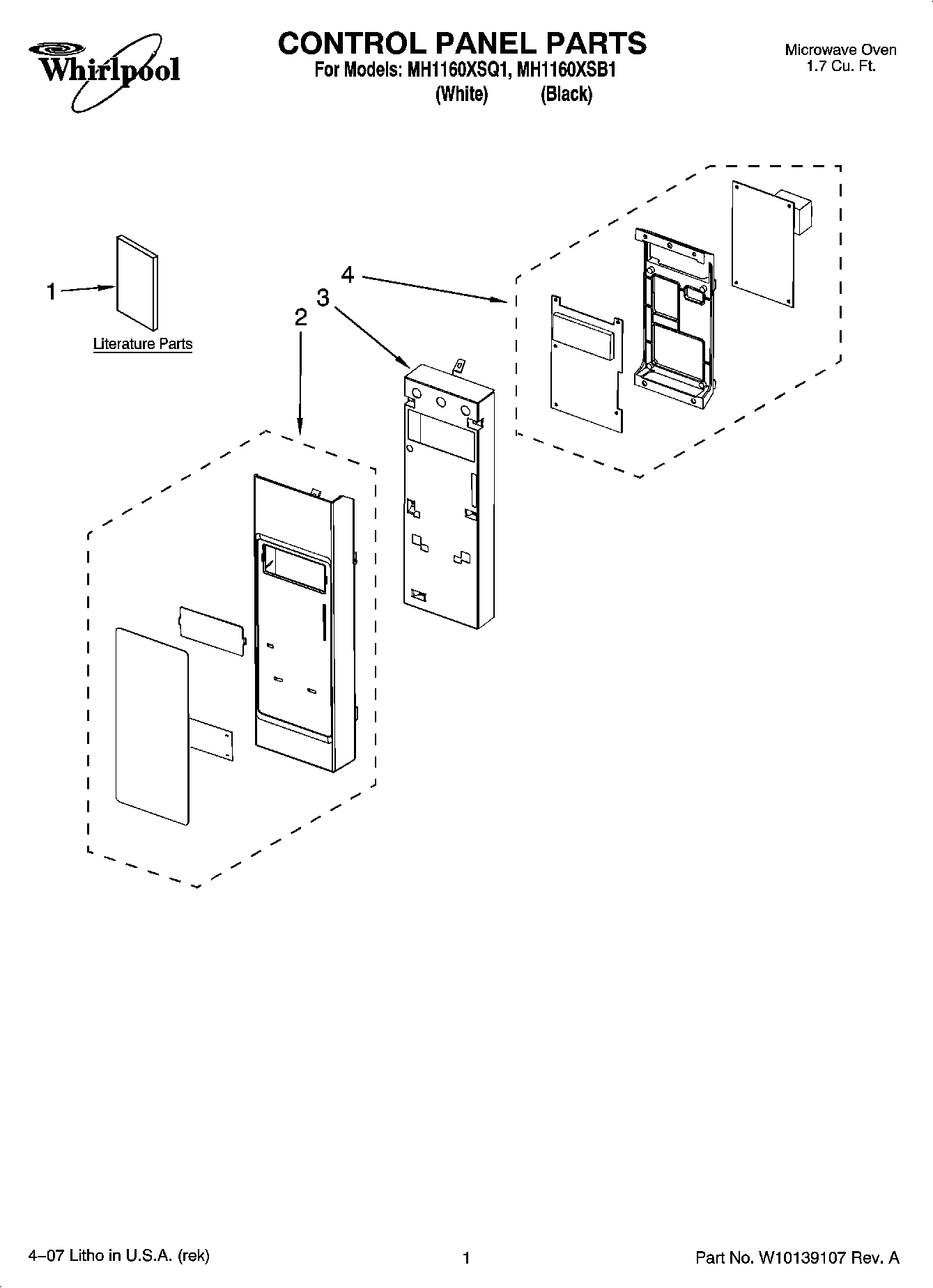 01 - CONTROL PANEL PARTS