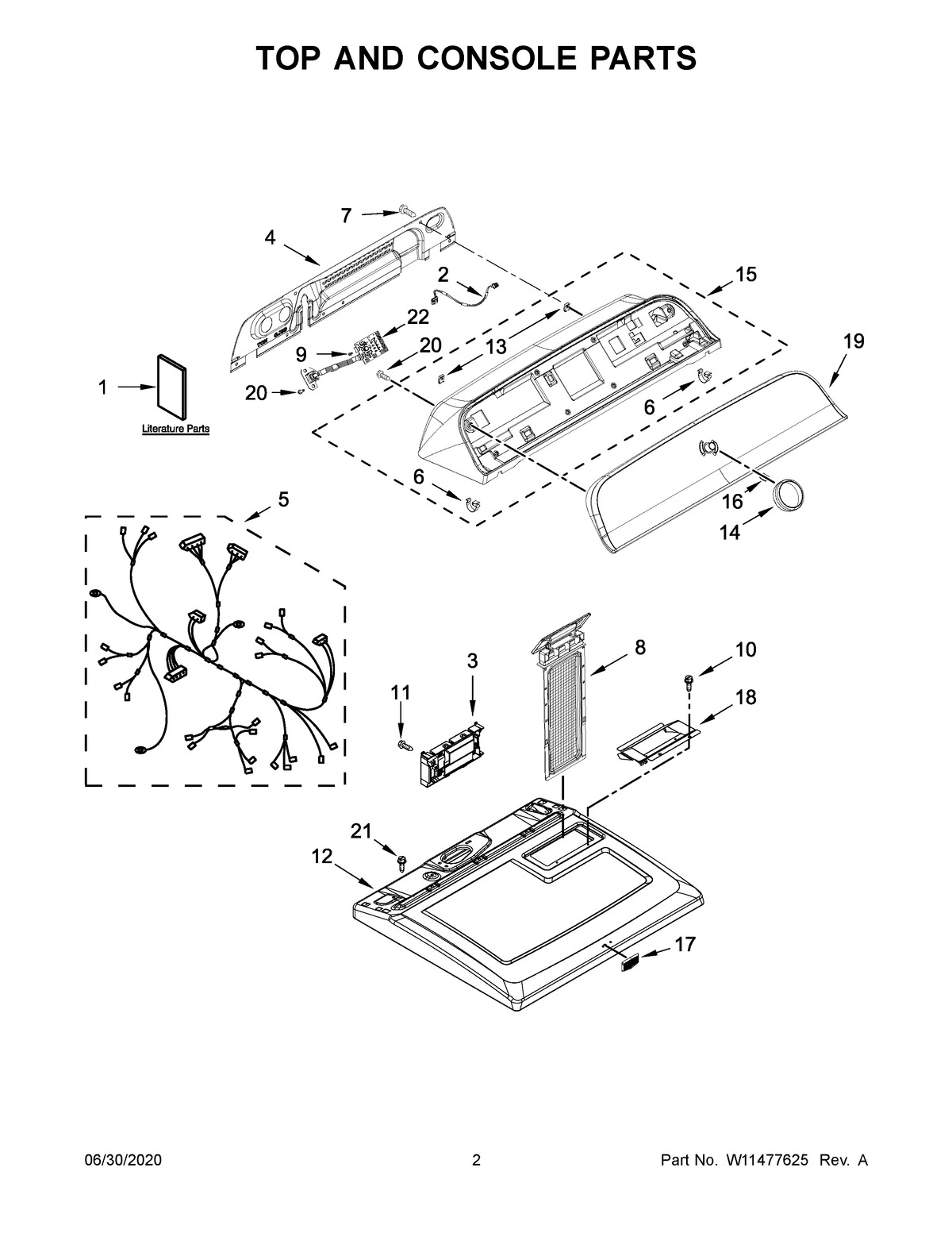 02 - TOP AND CONSOLE PARTS