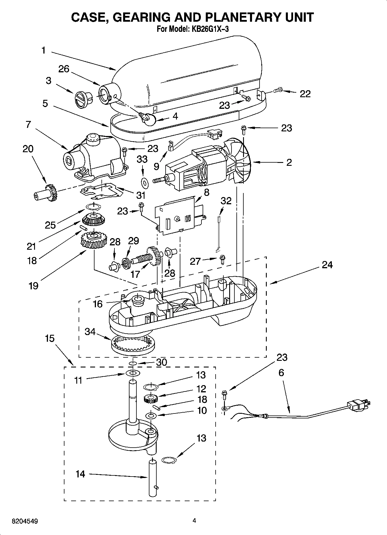 02 - CASE, GEARING AND PLANETARY UNIT