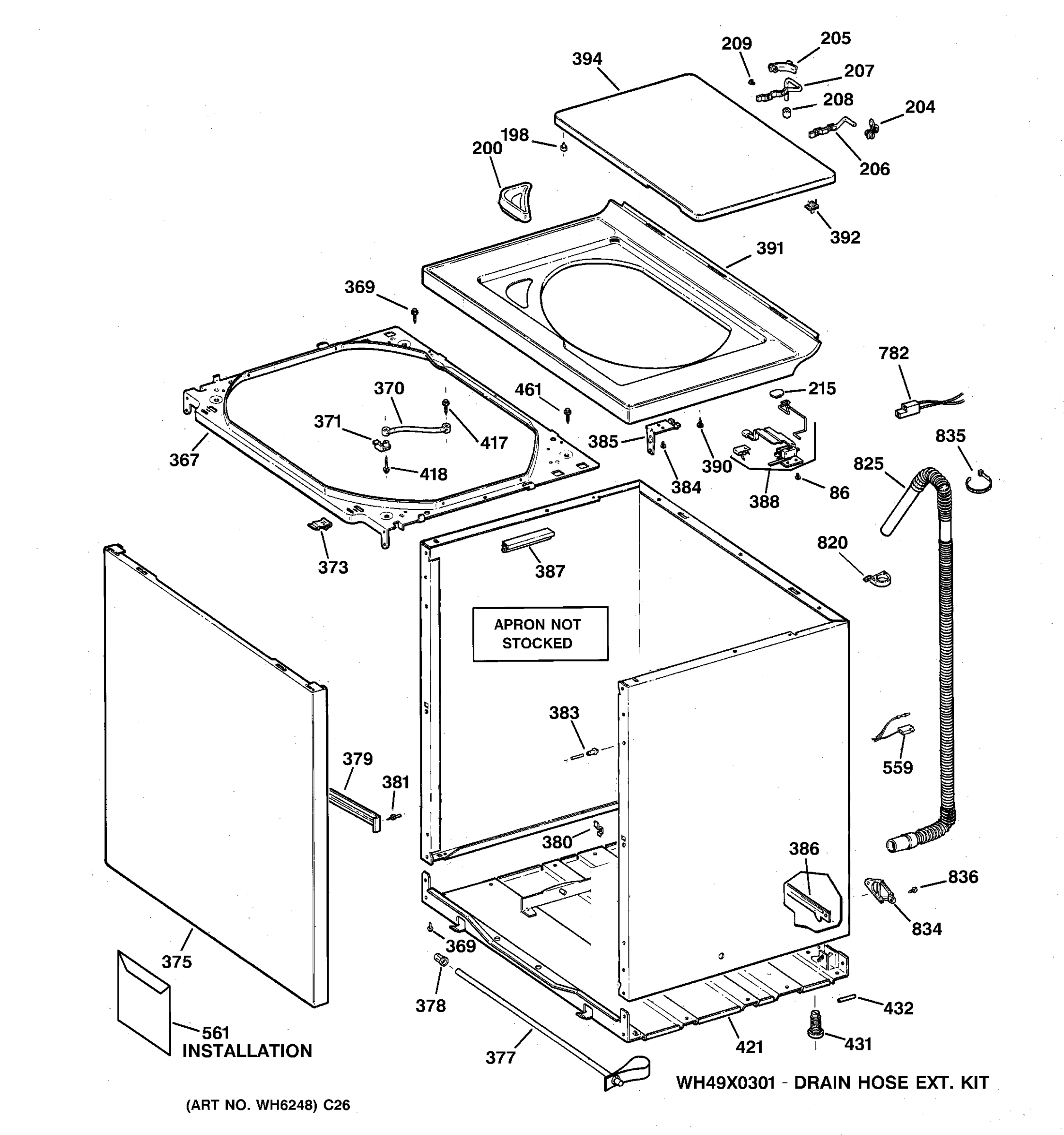 CABINET, COVER & FRONT PANEL