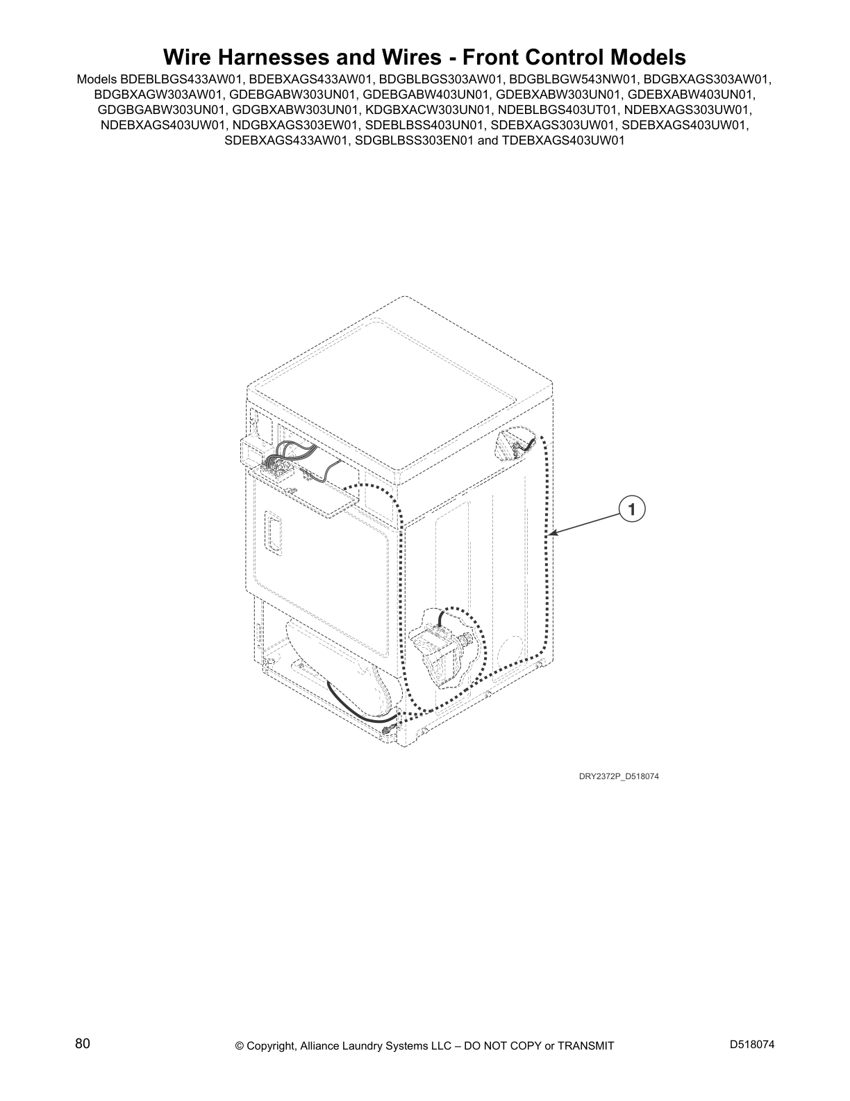 Wire Harnesses and Wires - Front Control Models