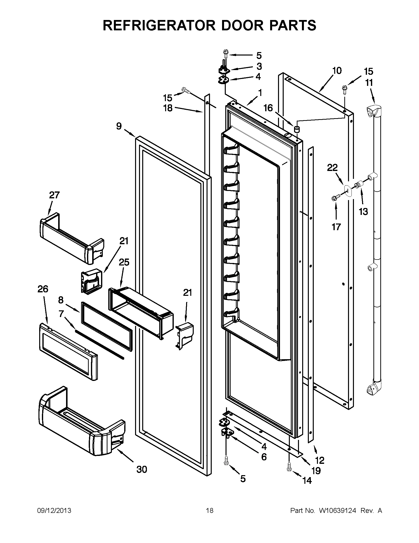 10 - REFRIGERATOR DOOR PARTS