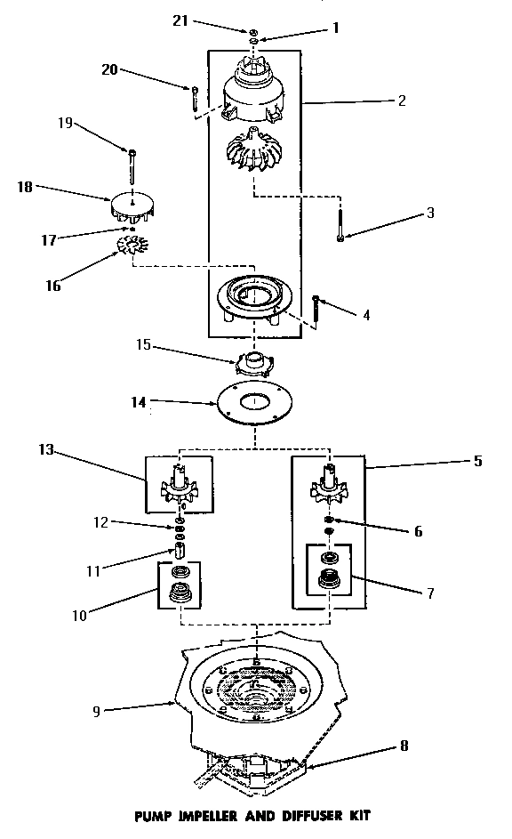 12 - PUMP IMPELLER & DIFFUSER KIT