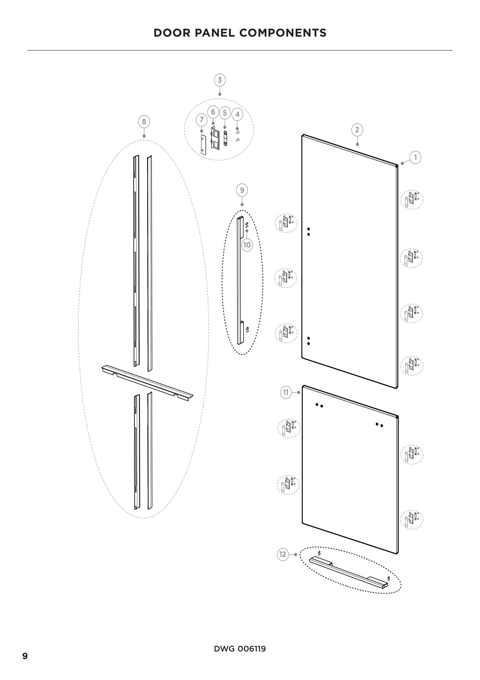 DOOR PANEL COMPONENTS