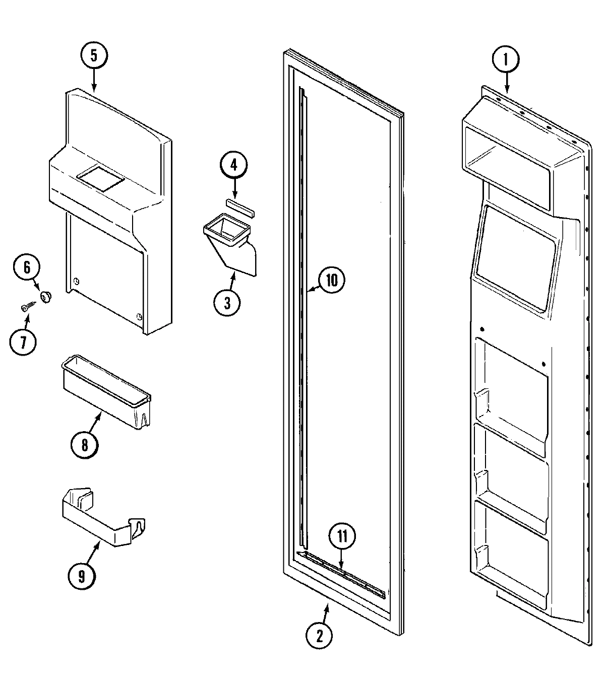 02 - FREEZER INNER DOOR