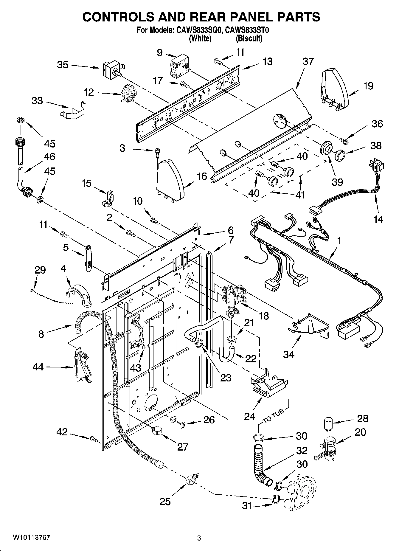 02 - CONTROLS AND REAR PANEL PARTS