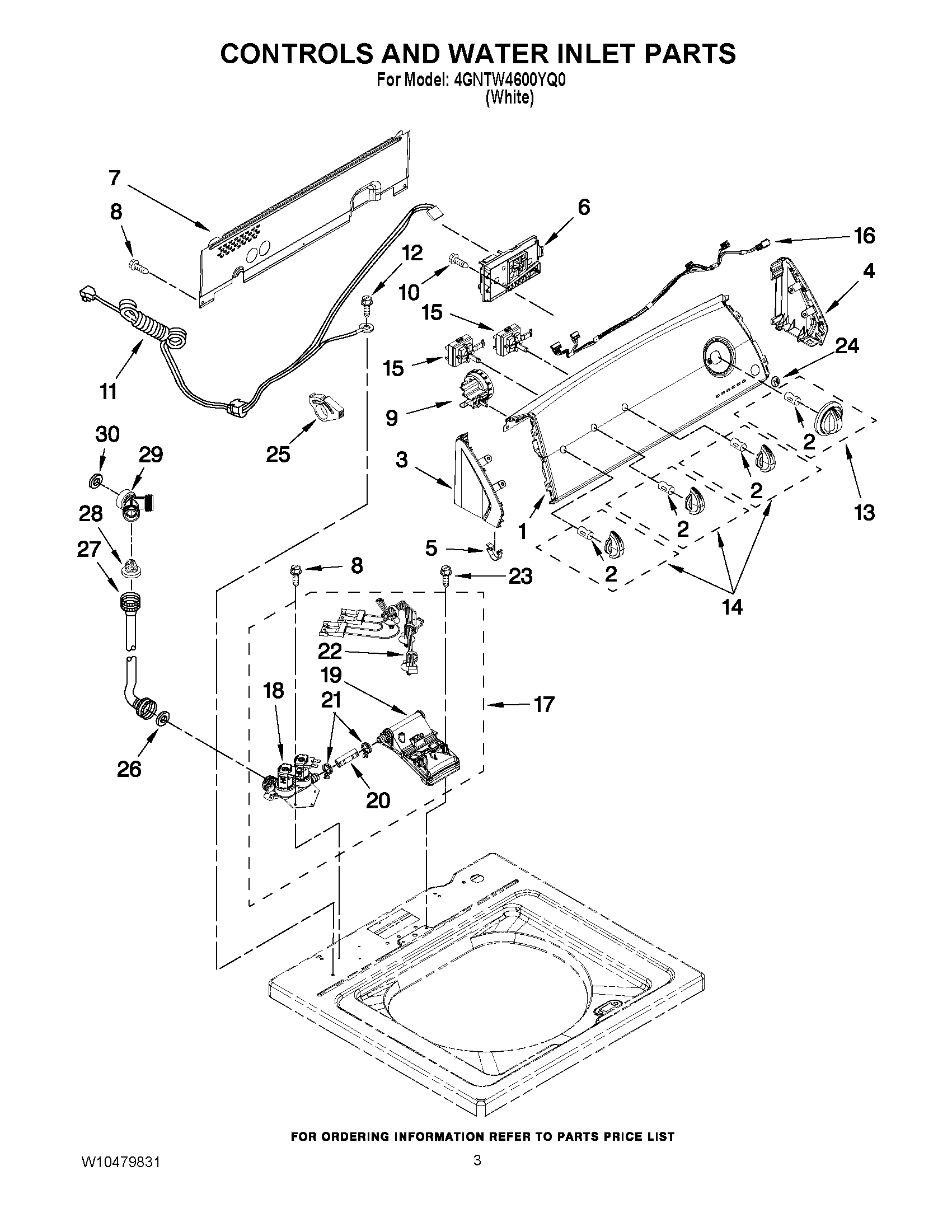 02 - CONTROLS AND WATER INLET PARTS