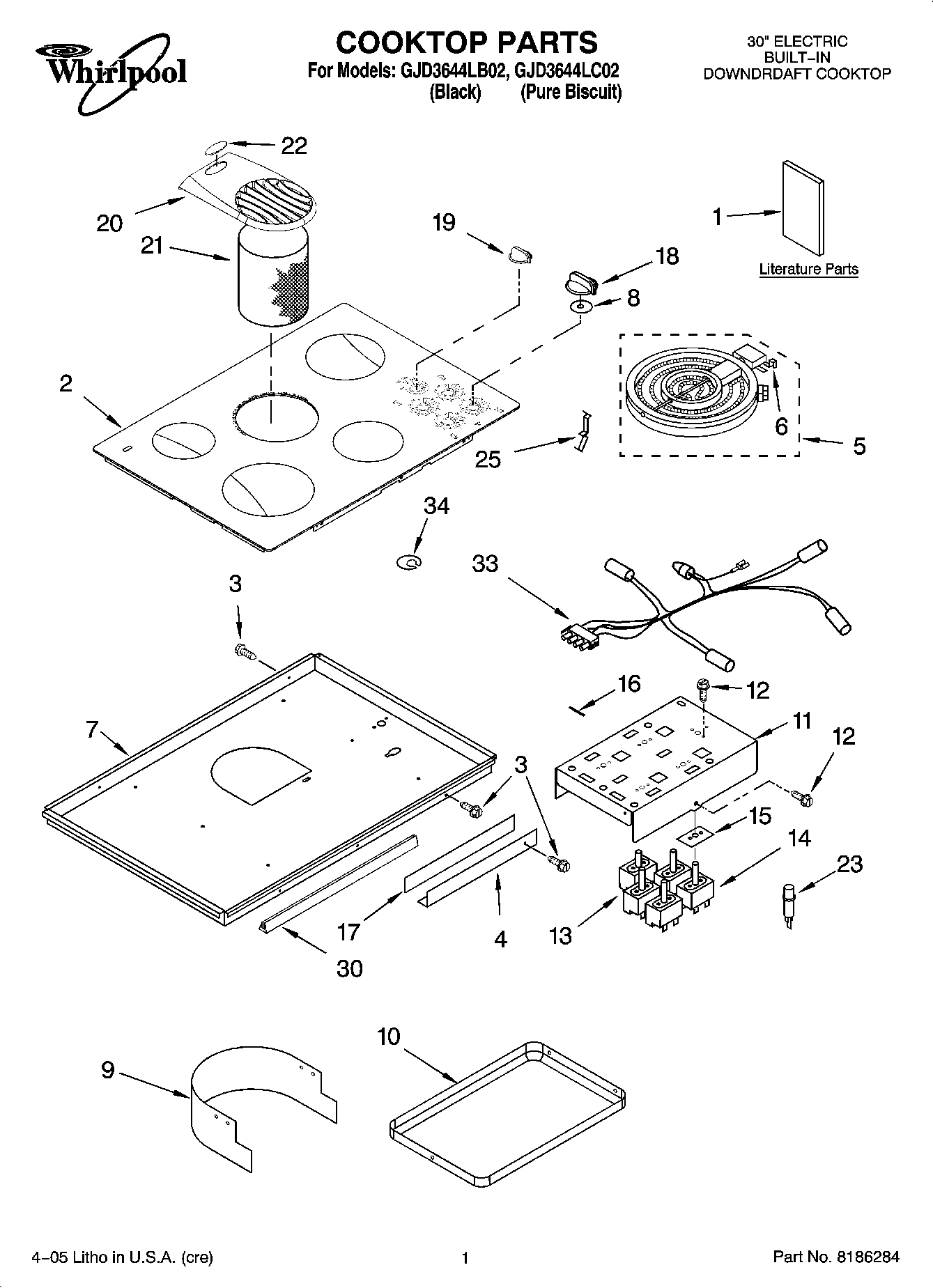 01 - COOKTOP PARTS