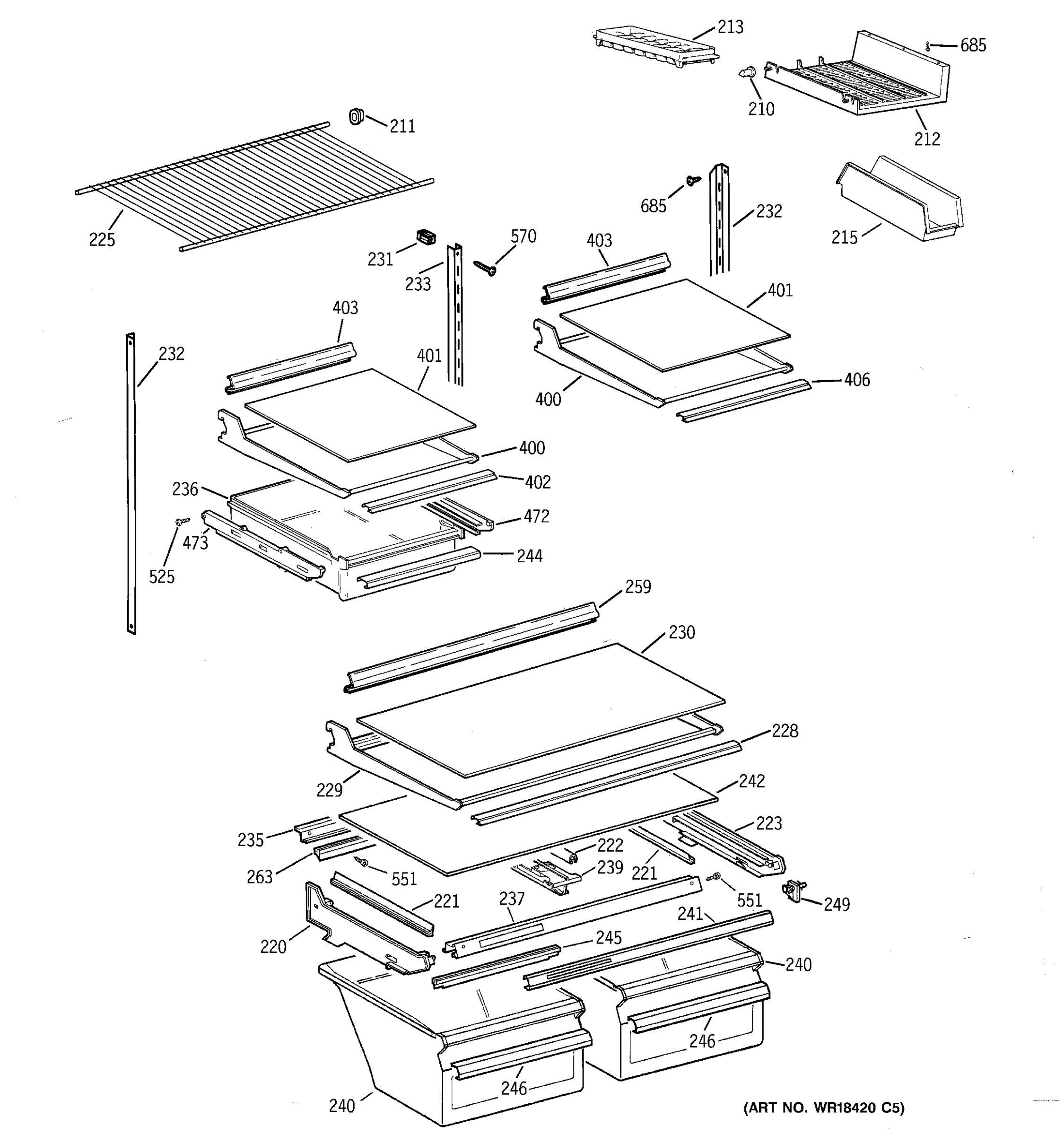 SHELF PARTS