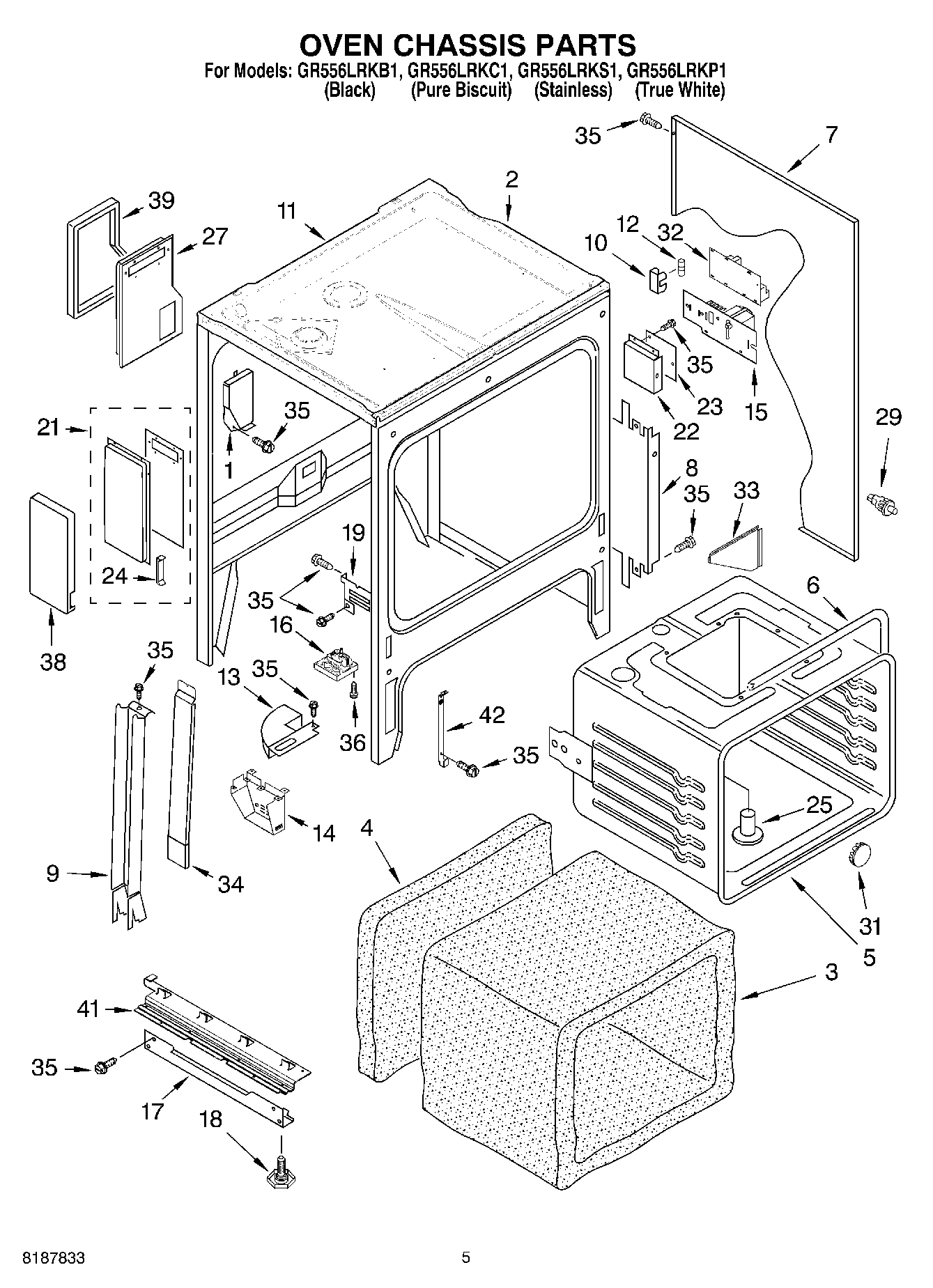03 - OVEN CHASSIS PARTS