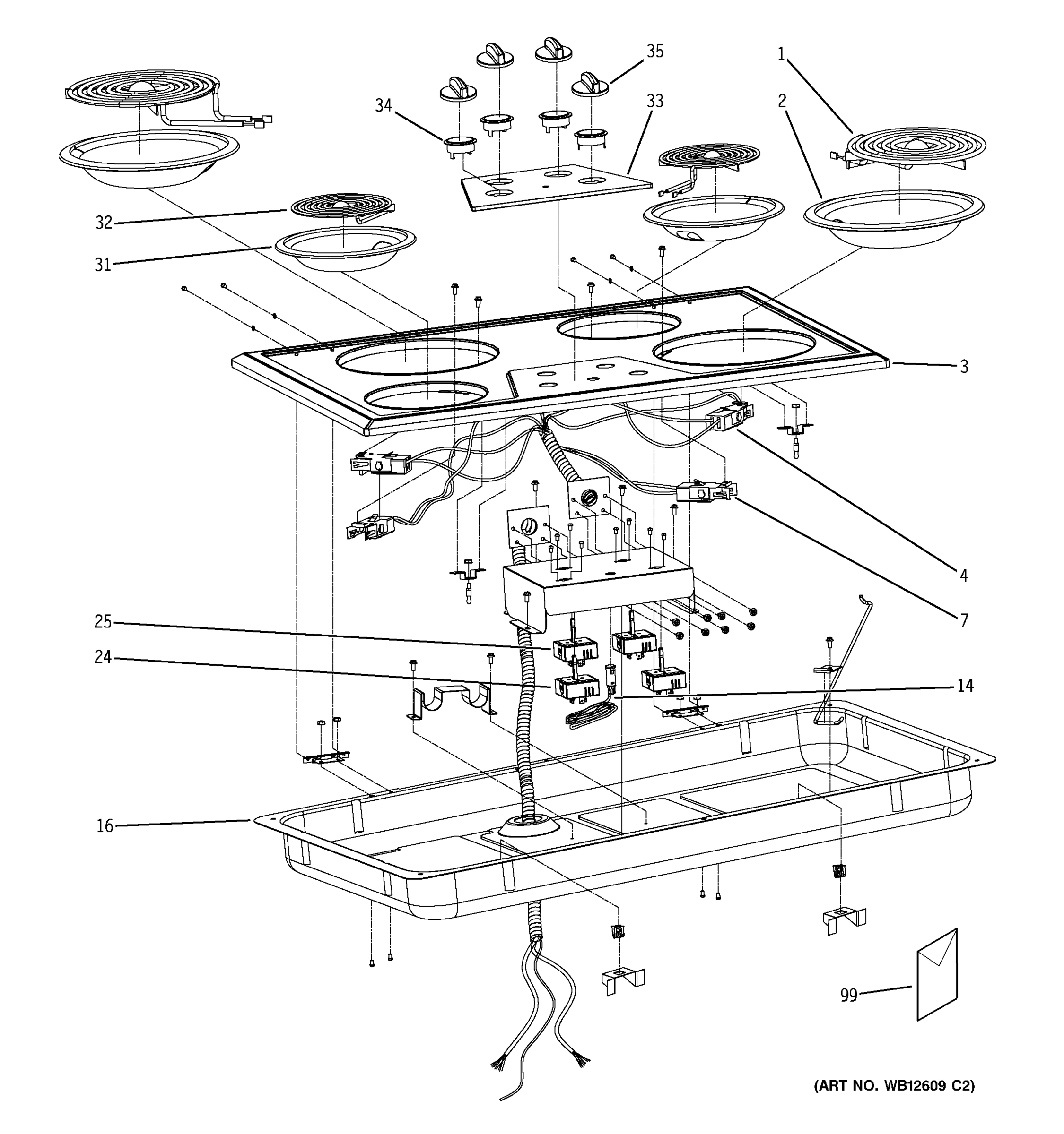 CONTROL PANEL & COOKTOP