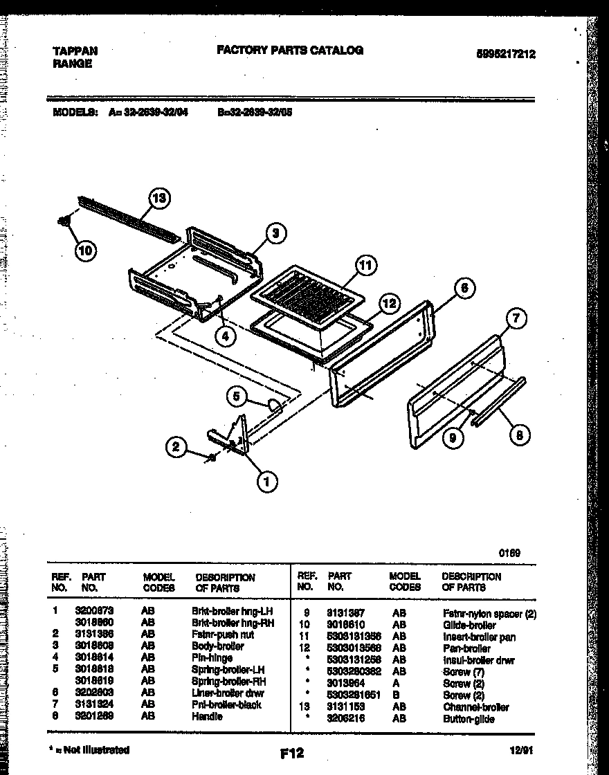 04 - BROILER DRAWER PARTS